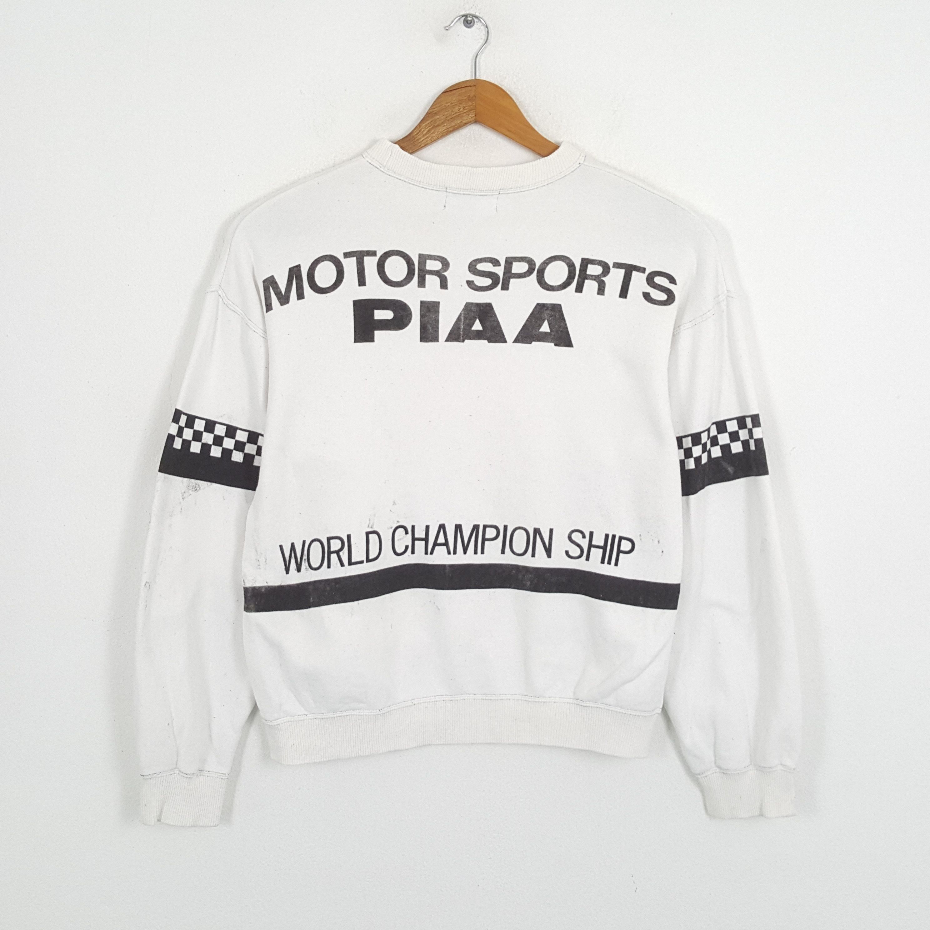 Japanese Brand × Vintage Vintage PIAA MOTOR SPORTS F1 Racing Team Sweatshirts Size US L / EU 52-54 / 3 - 3 Thumbnail