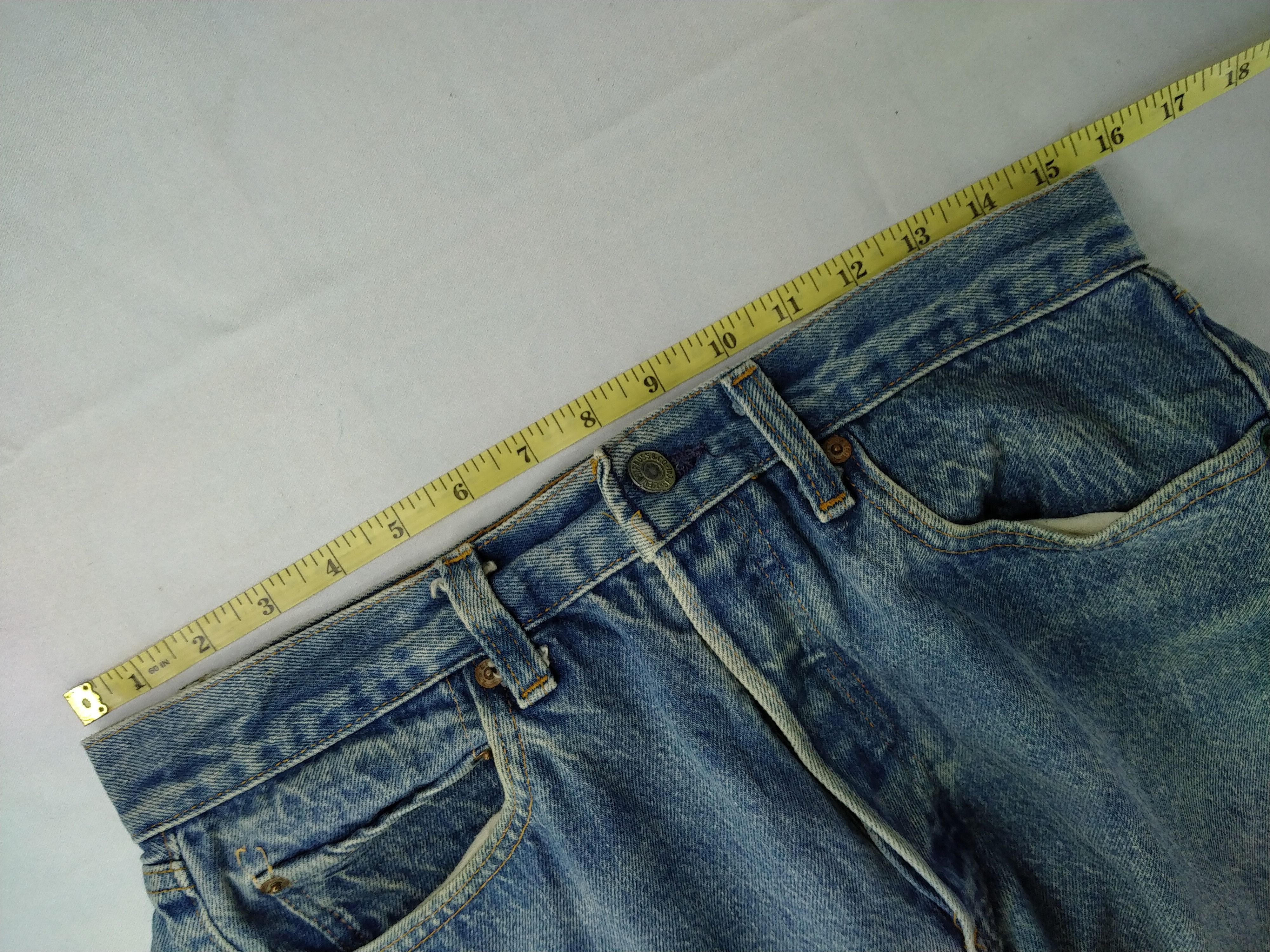 Levi's 80s Blue Vintage Levi's 501 Distressed Denim 31 x 30 -JN090 Size US 31 - 5 Thumbnail