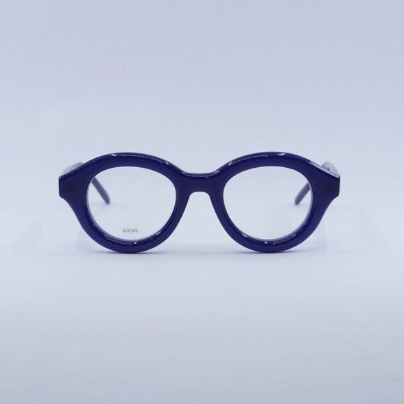 Loewe 🕶️ New Loewe LW50048I 092 Eyeglasses - Shiny Navy Blue Fram Size ONE SIZE - 3 Thumbnail