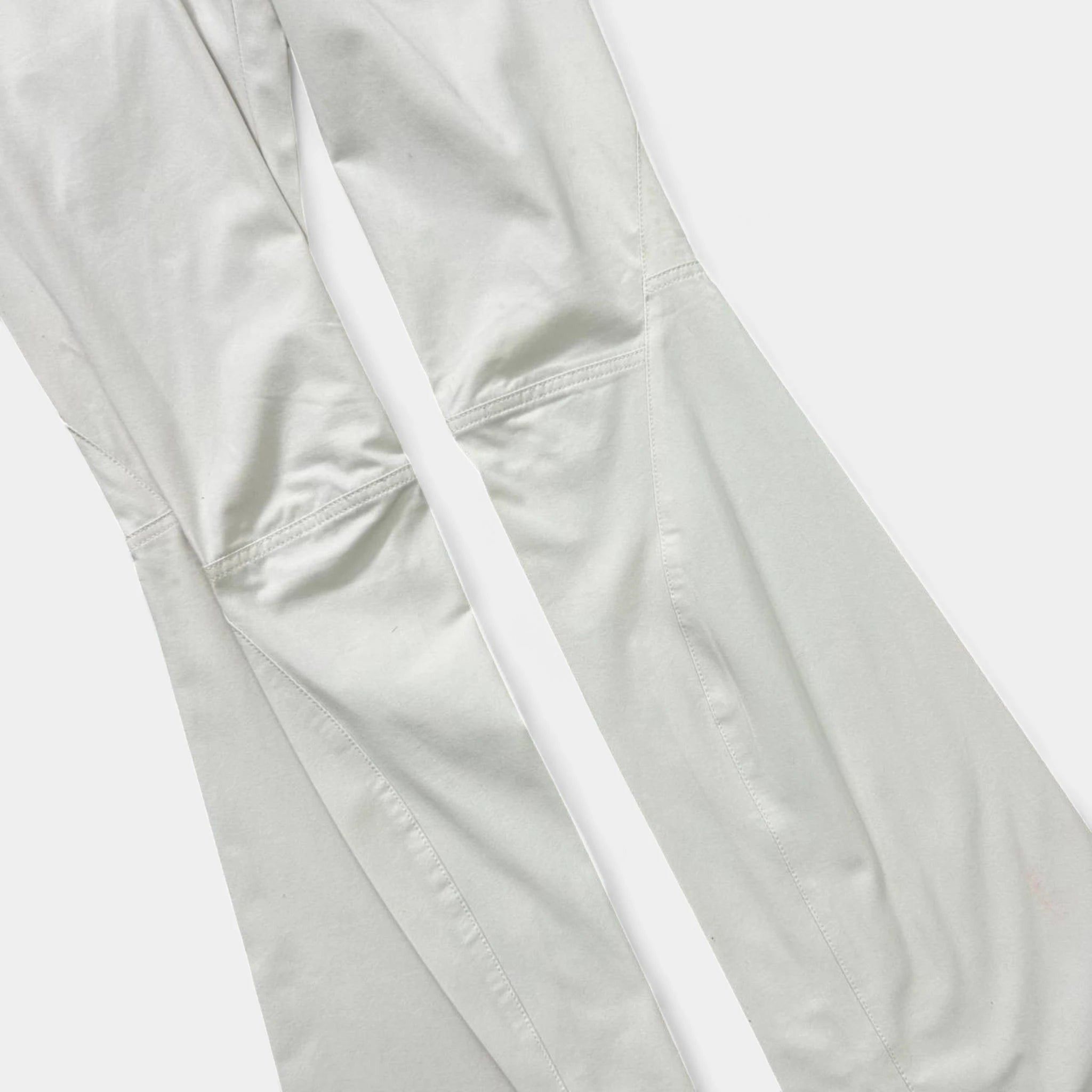 Marithe + Francois Girbaud Marithé + François Girbaud White Nylon Flared Pants Size 27" / US 4 / IT 40 - 3 Thumbnail