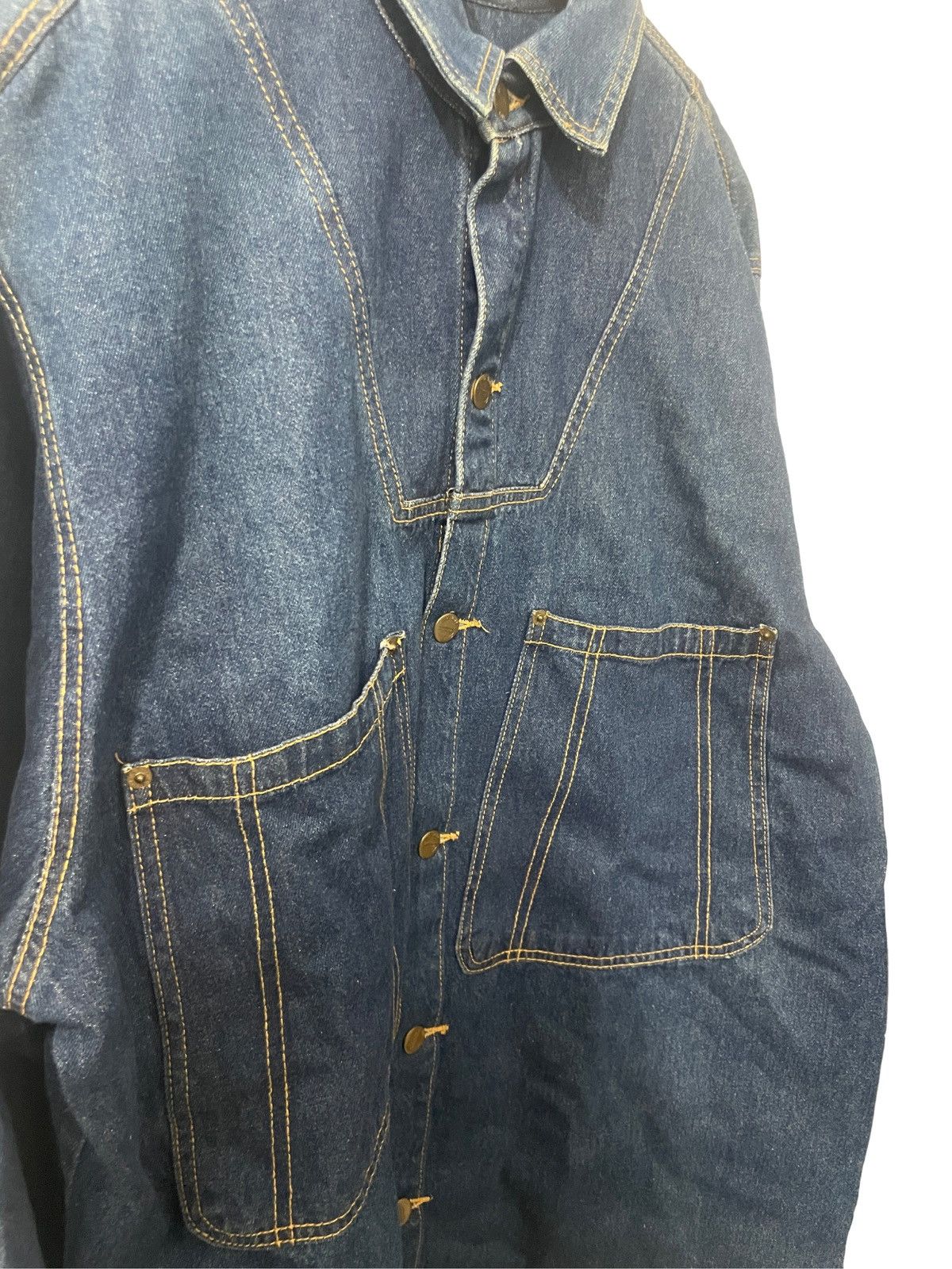 Karl Kani × Vintage Karl Kani Button Up Denim Shirt **Style Worn By 2Pac** VTg Size US XL / EU 56 / 4 - 11 Thumbnail