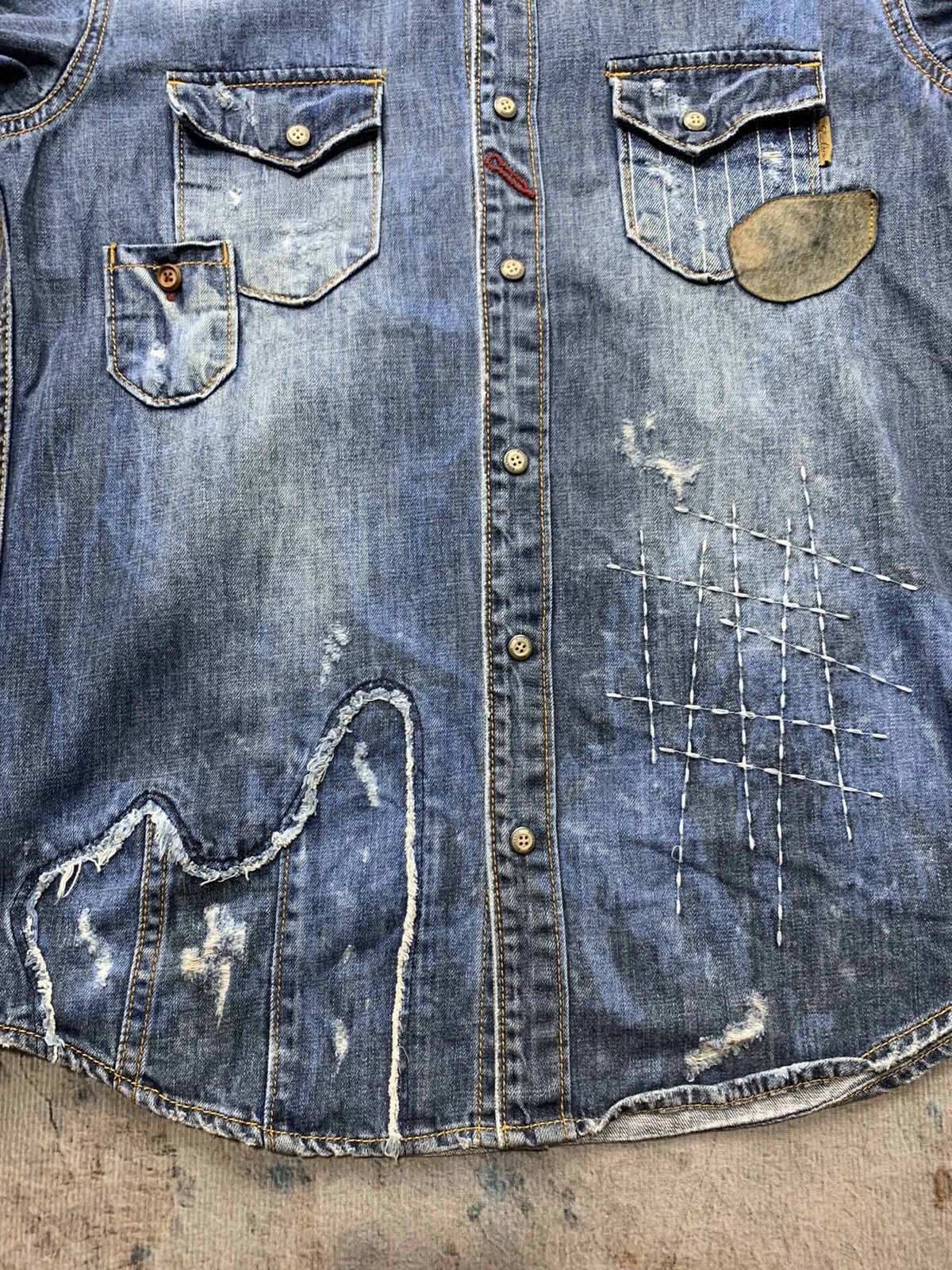 BUCKAROO DISTRESSED BUCKAROO BUTTON SHIRT BORO STYLE Size US M / EU 48-50 / 2 - 3 Thumbnail