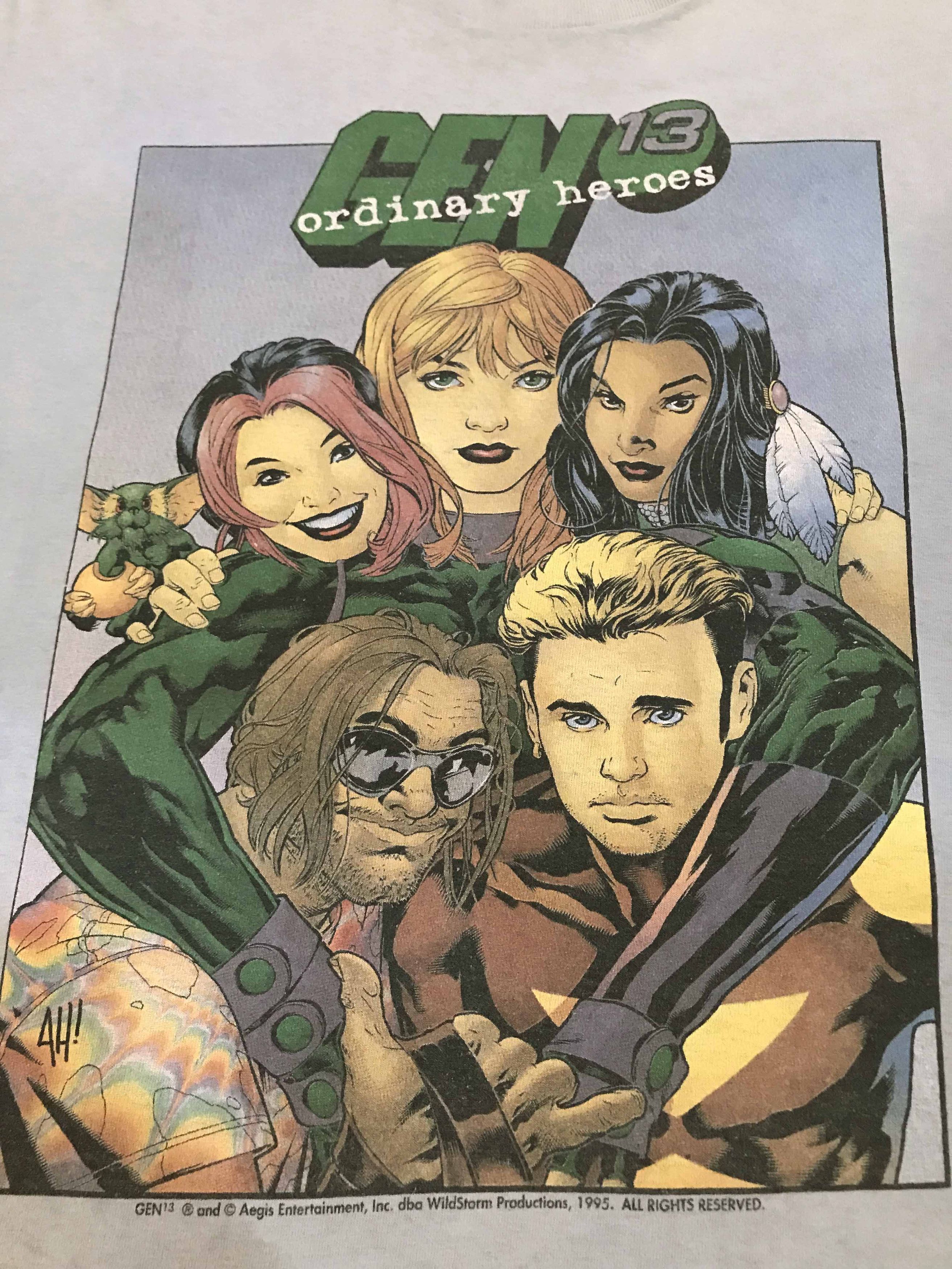 Vintage Vintage 1995 Gen 13 Ordinary Heroes Wildstorm Comic T-Shirt Size US XL / EU 56 / 4 - 2 Thumbnail