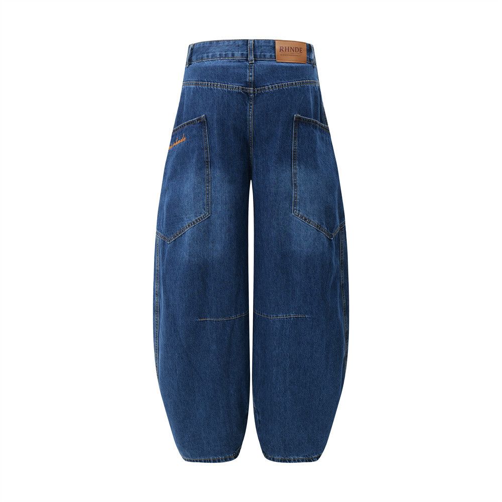 Japanese Brand × Jean Men's street style loose multi-pocket cargo scimitar jeans Size US 32 / EU 48 - 3 Thumbnail