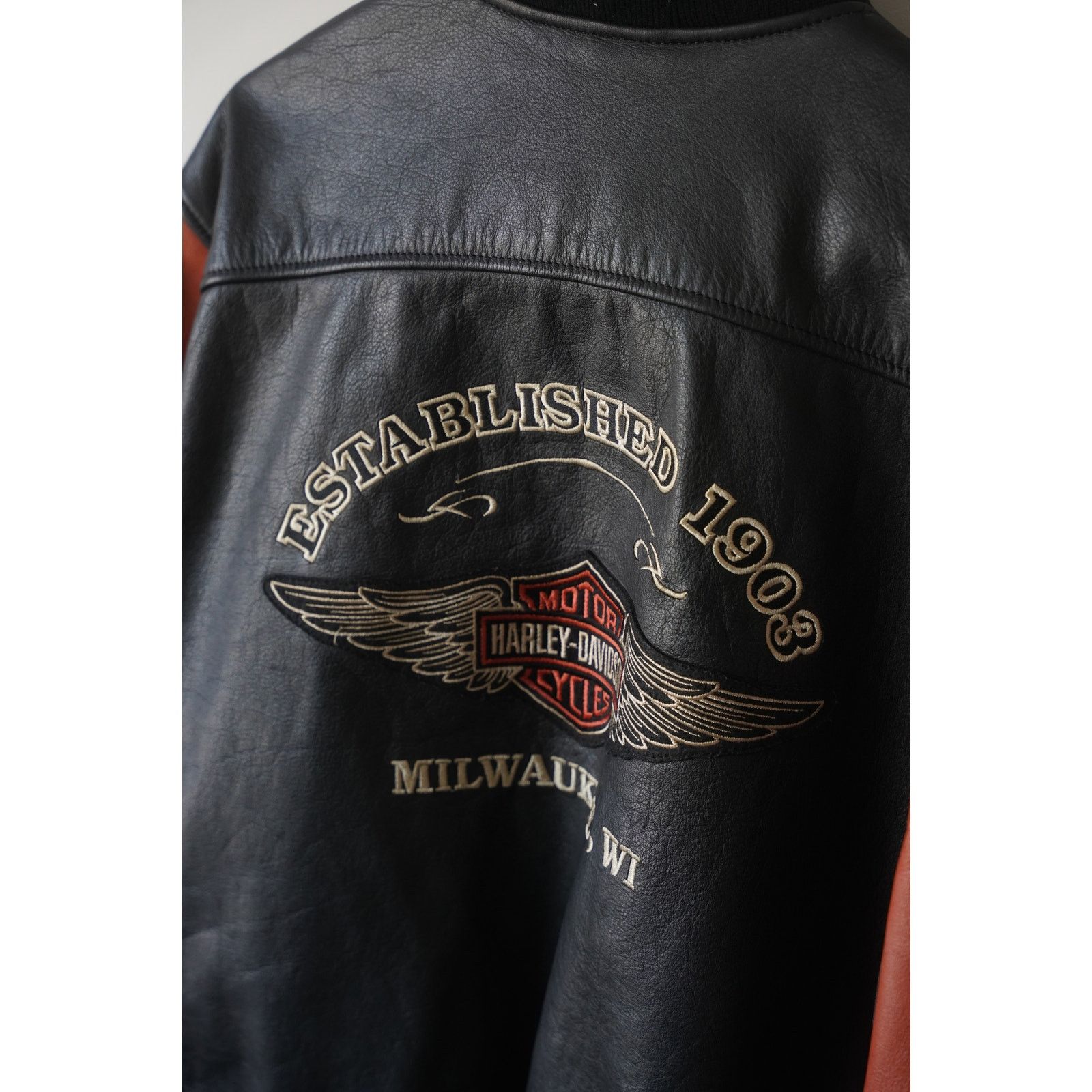 Harley Davidson Harley Davidson Varsity Bomber Jacket GRAIL Size US S / EU 44-46 / 1 - 2 Thumbnail