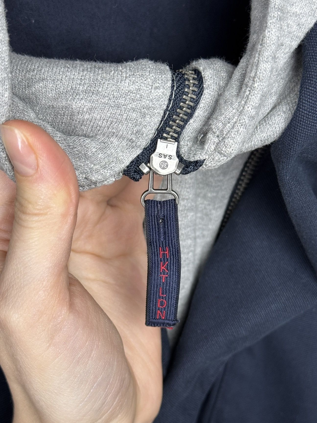 Hackett Hackett London navy blue cotton blazer with hood size 42 Size 42R - 11 Thumbnail