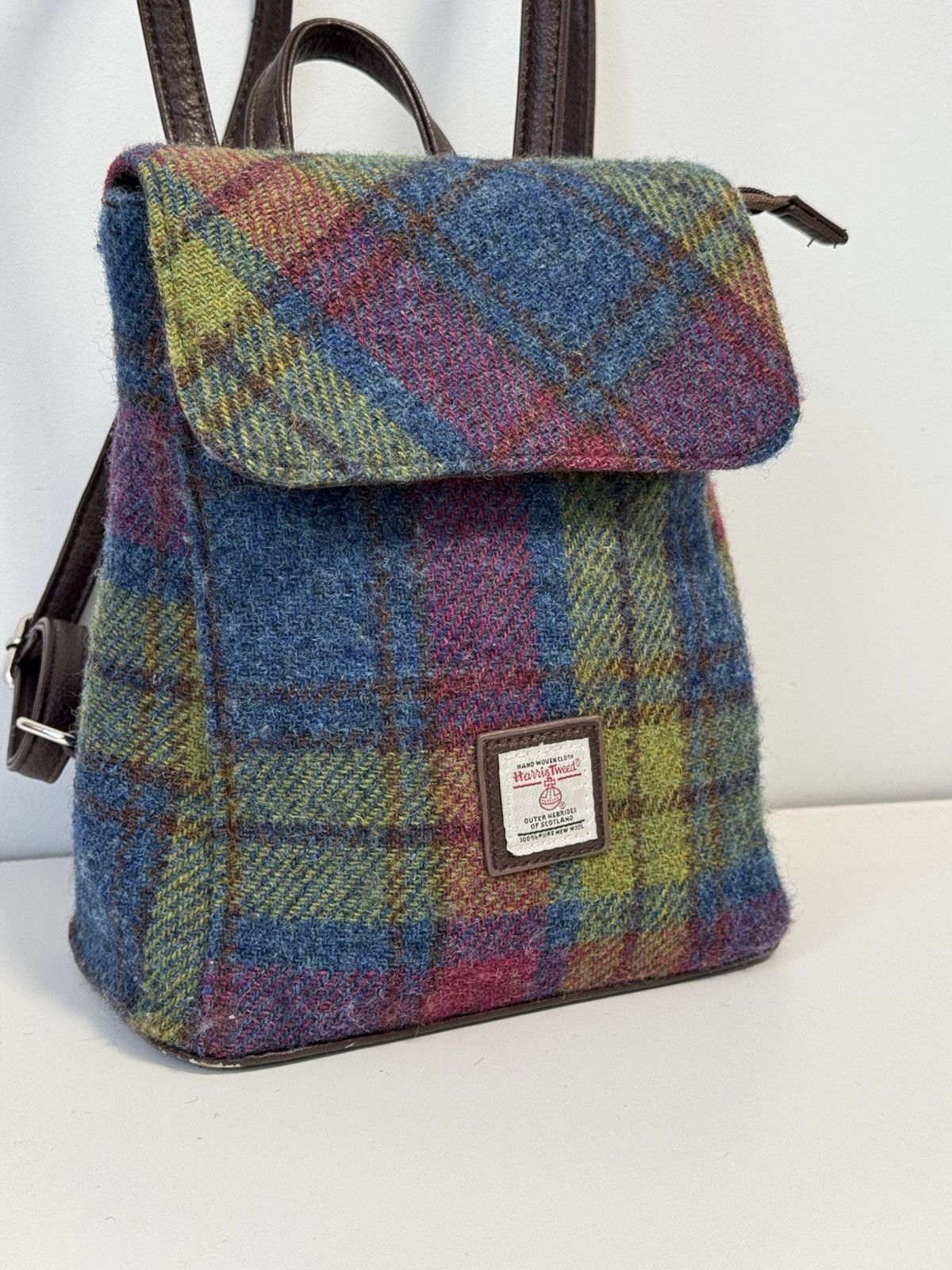 Harris Tweed AUTHENTIC HARRIS TWEED MINI BACKPACK TUMMEL GLEN APPIN Col Size ONE SIZE - 2 Thumbnail