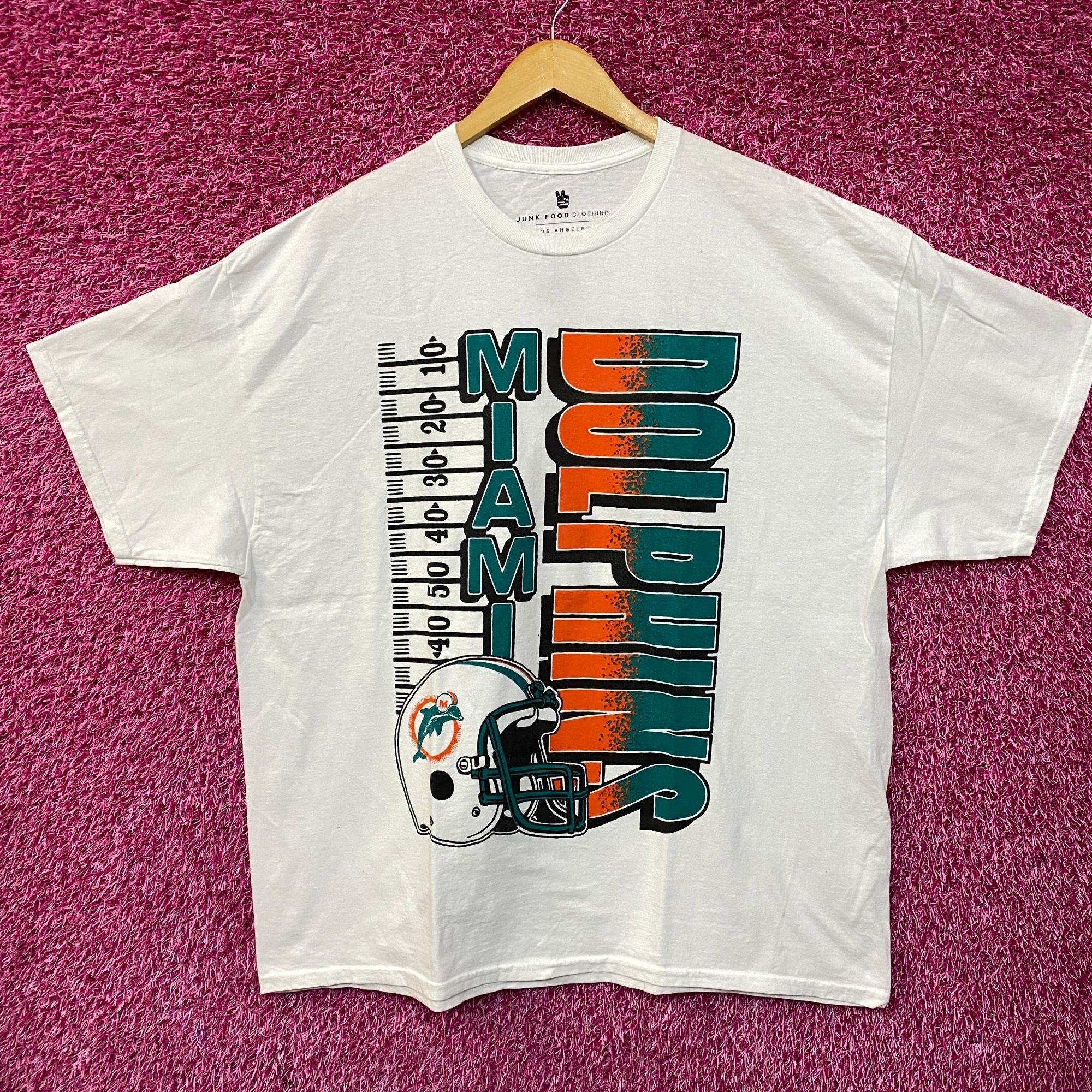 NFL NFL Miami Dolphins Yardage Graphic Design T-shirt XL Size US XL / EU 56 / 4 - 1 Thumbnail