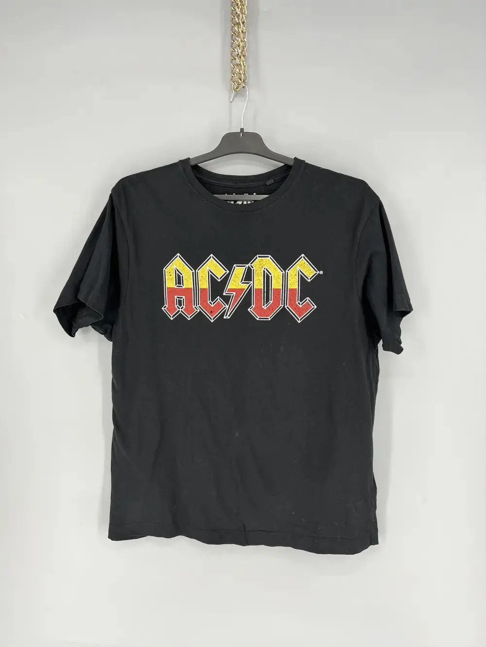 Band Tees × Vintage Vintage Y2K AC/DC ACDC Black In Evrope Tour Big Logo Size US M / EU 48-50 / 2 - 1 Thumbnail