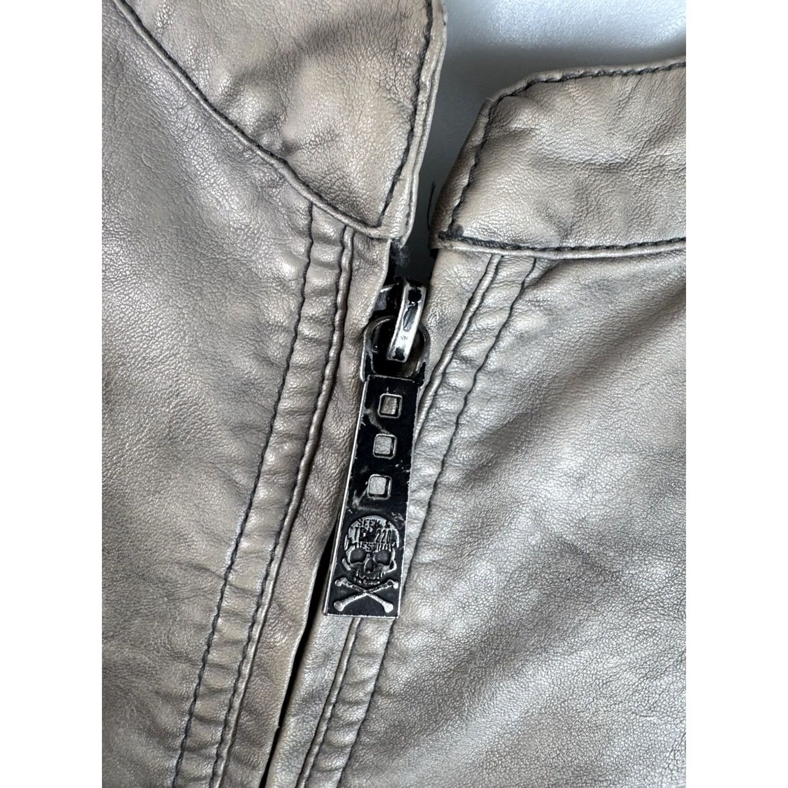 Affliction AFFLICTION / BUCKLE Black Premium Vintage Embroidered Faux Leather 2XL Jacket Size US XXL / EU 58 / 5 - 5 Thumbnail