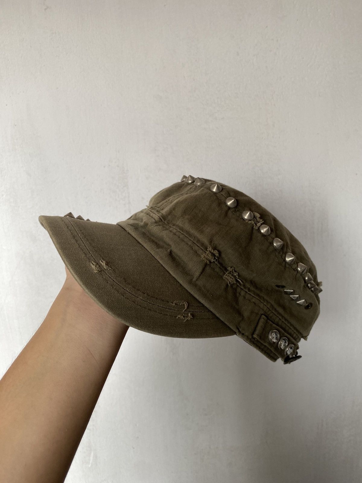 Hysteric Glamour × If Six Was Nine × Japanese Brand Cadet Distressed Spike Punk Hat Size ONE SIZE - 3 Thumbnail
