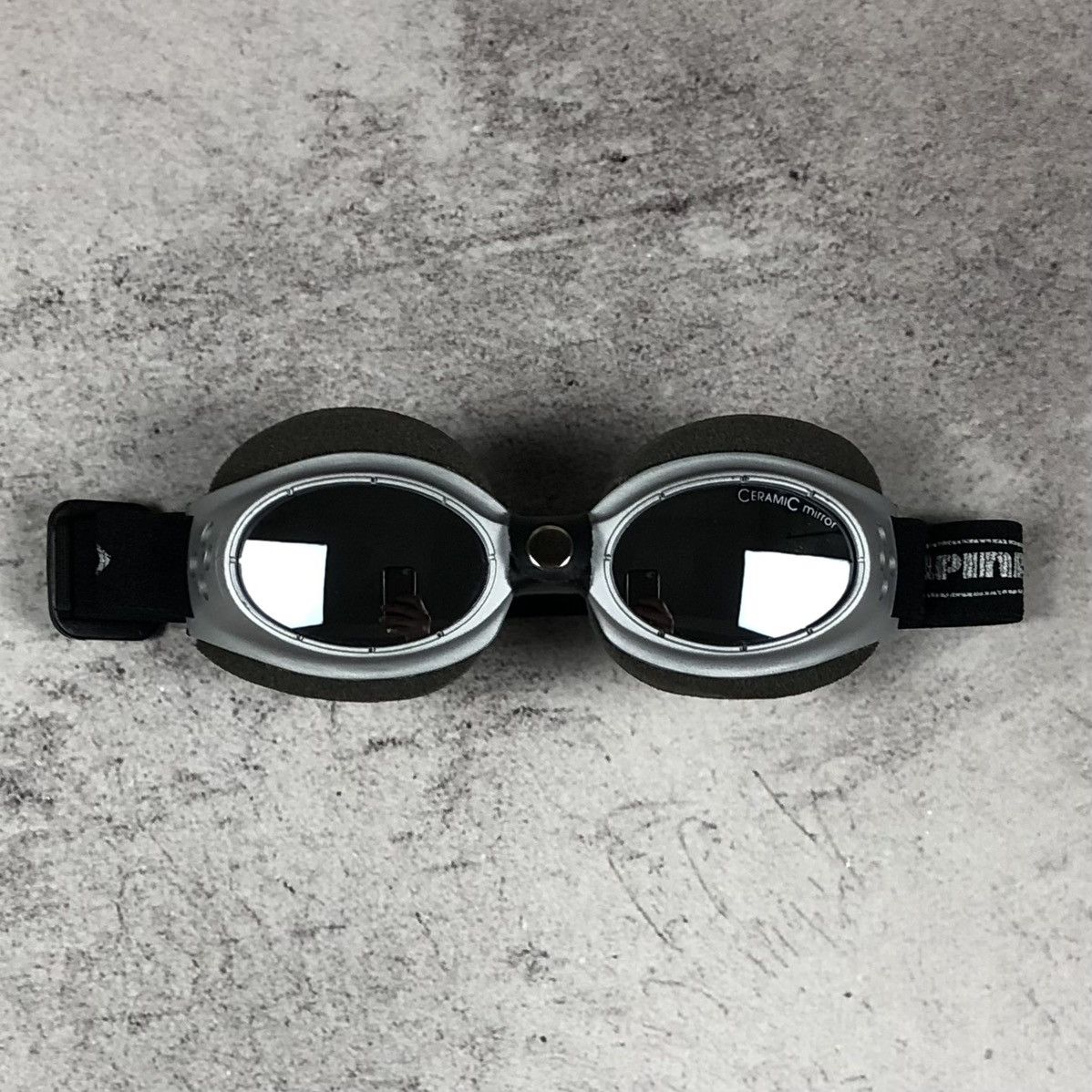 Vintage Y2K Steampunk Alpina Hypno Small Ceramic Mirror Sunglasses Size ONE SIZE - 2 Thumbnail