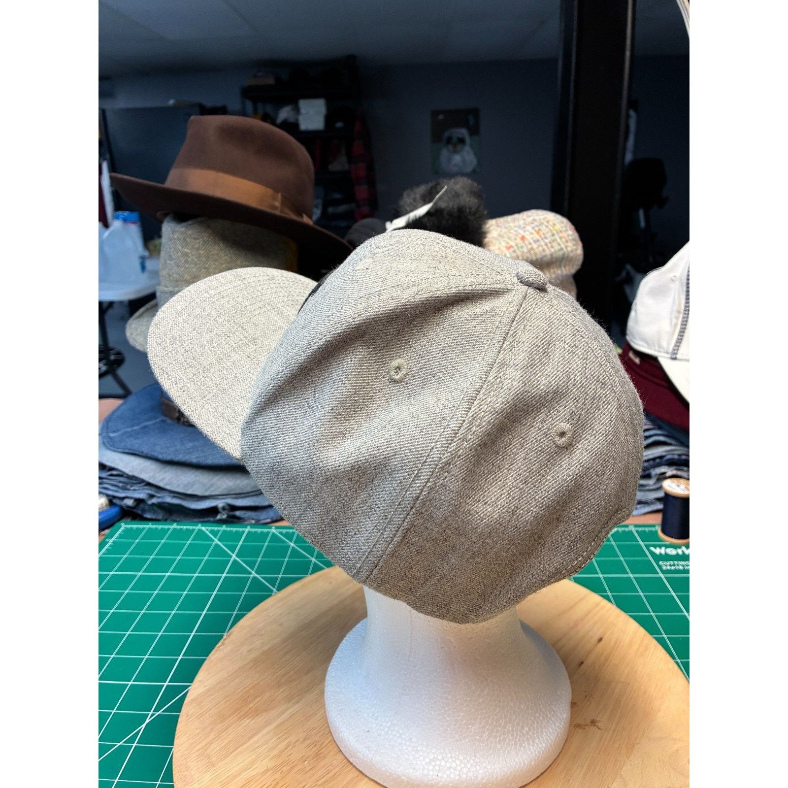 Caterpillar CAT Caterpillar Logo Wool Blend Fitted Hat – Size S Size ONE SIZE - 9 Thumbnail
