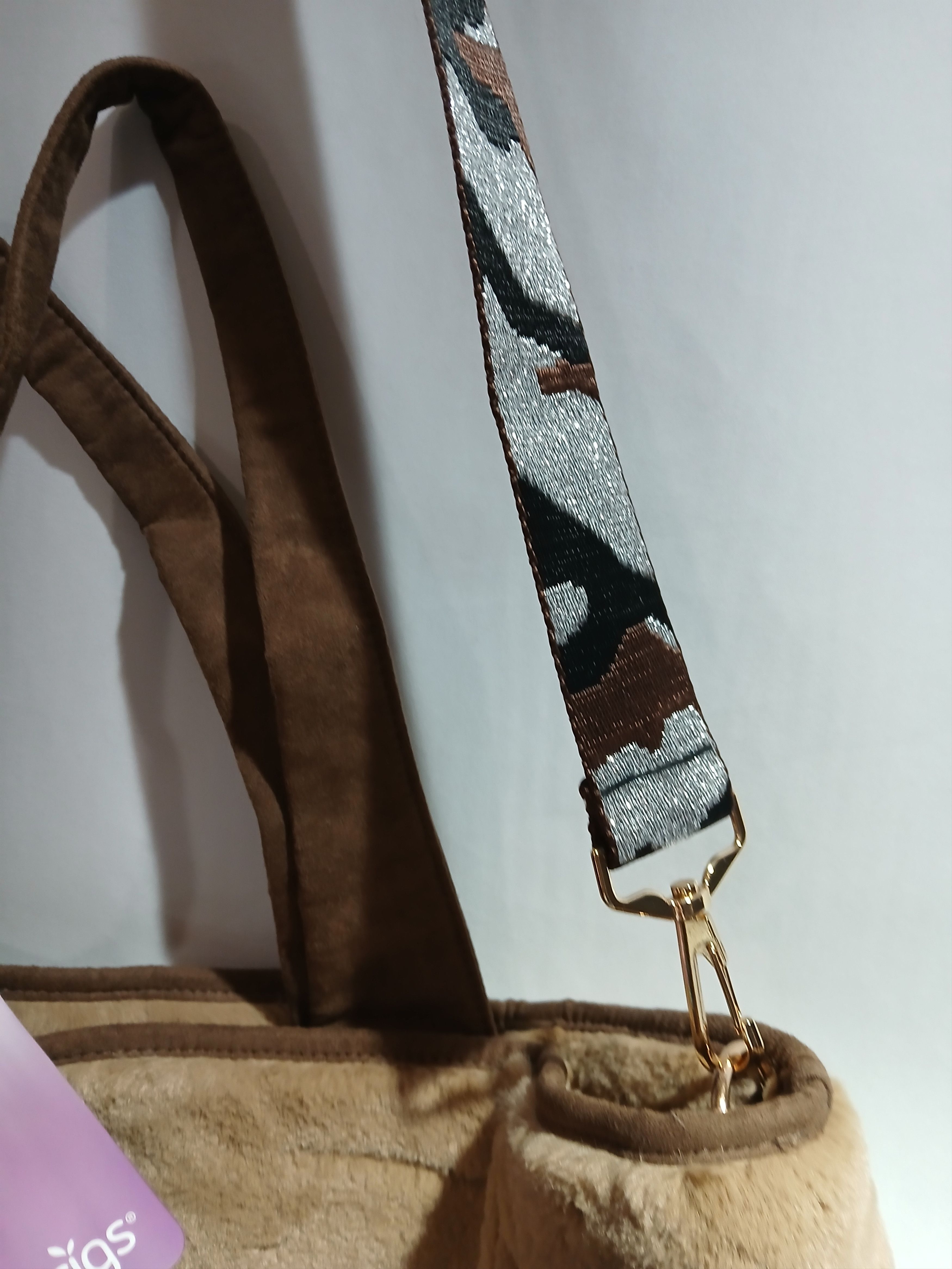 Other Sprigs velvet plush tan tote bag Size ONE SIZE - 3 Thumbnail
