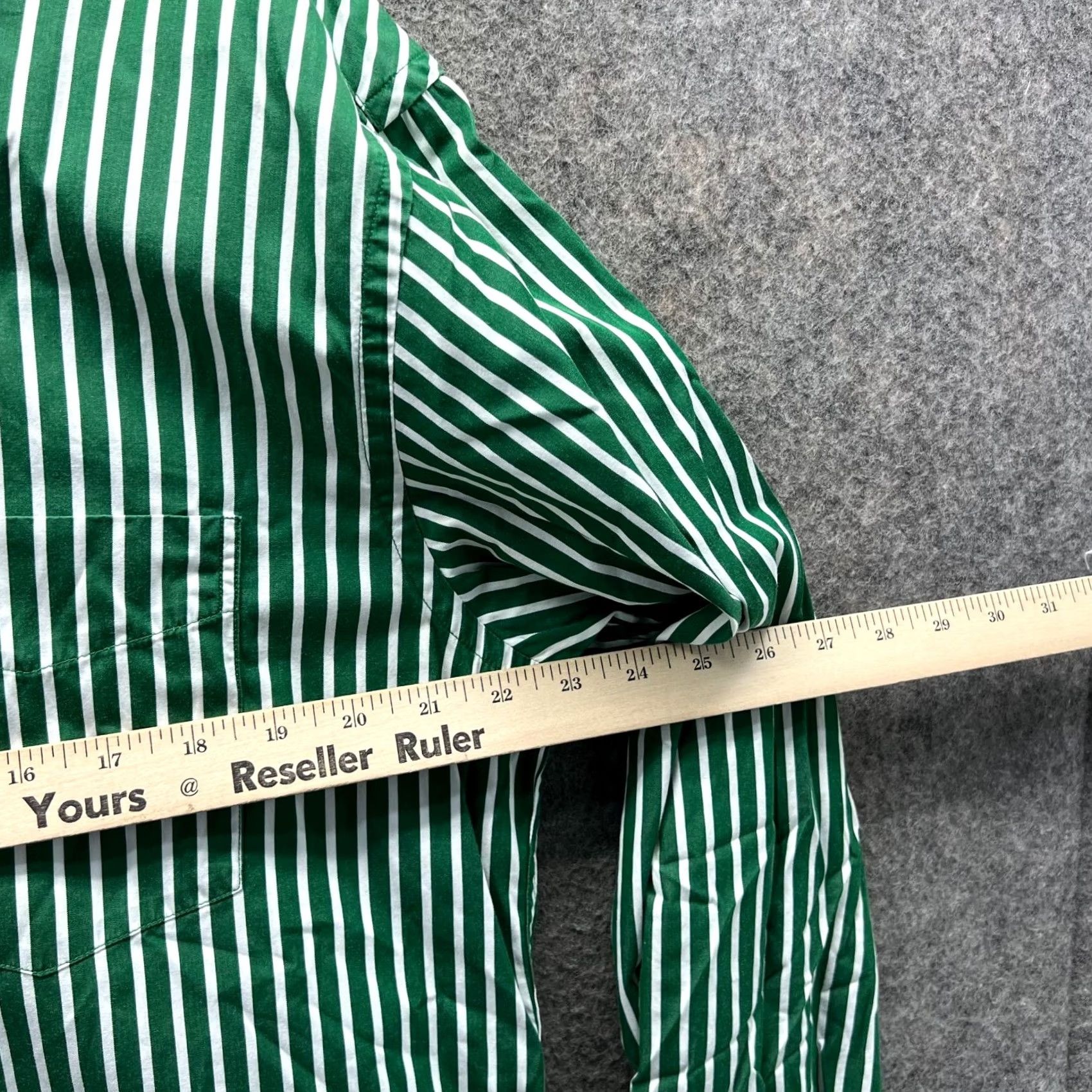 Tommy Hilfiger Tommy Hilfiger Shirt Mens XL Green Button-Down Striped Preppy Vintage Style Shirt Size US XL / EU 56 / 4 - 4 Thumbnail