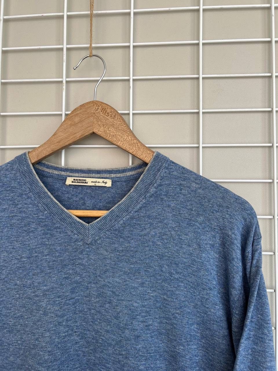 Maurizio Baldassari Maurizio Baldassari V-Neck Knit Sweater Mens Size M/L Jumper Size US L / EU 52-54 / 3 - 6 Thumbnail