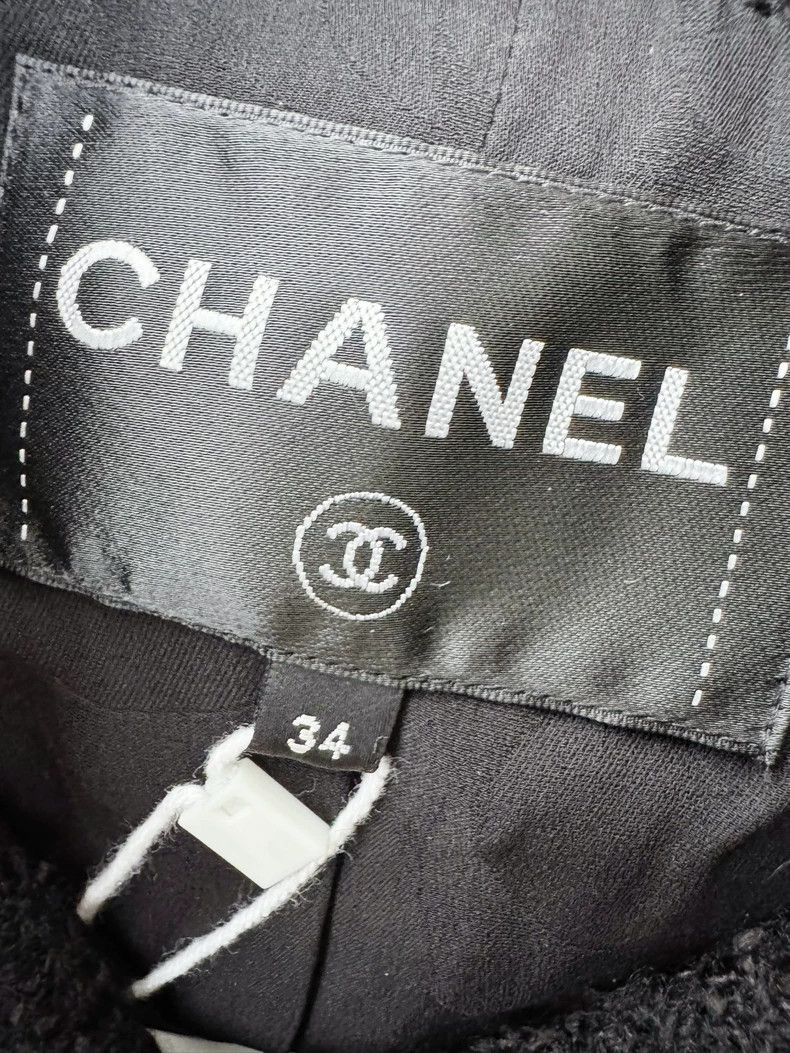 Chanel Chanel 20FW Equestrian Series Black Wave Collar Long Sleev Size XXS / US 00 / IT 34 - 6 Thumbnail