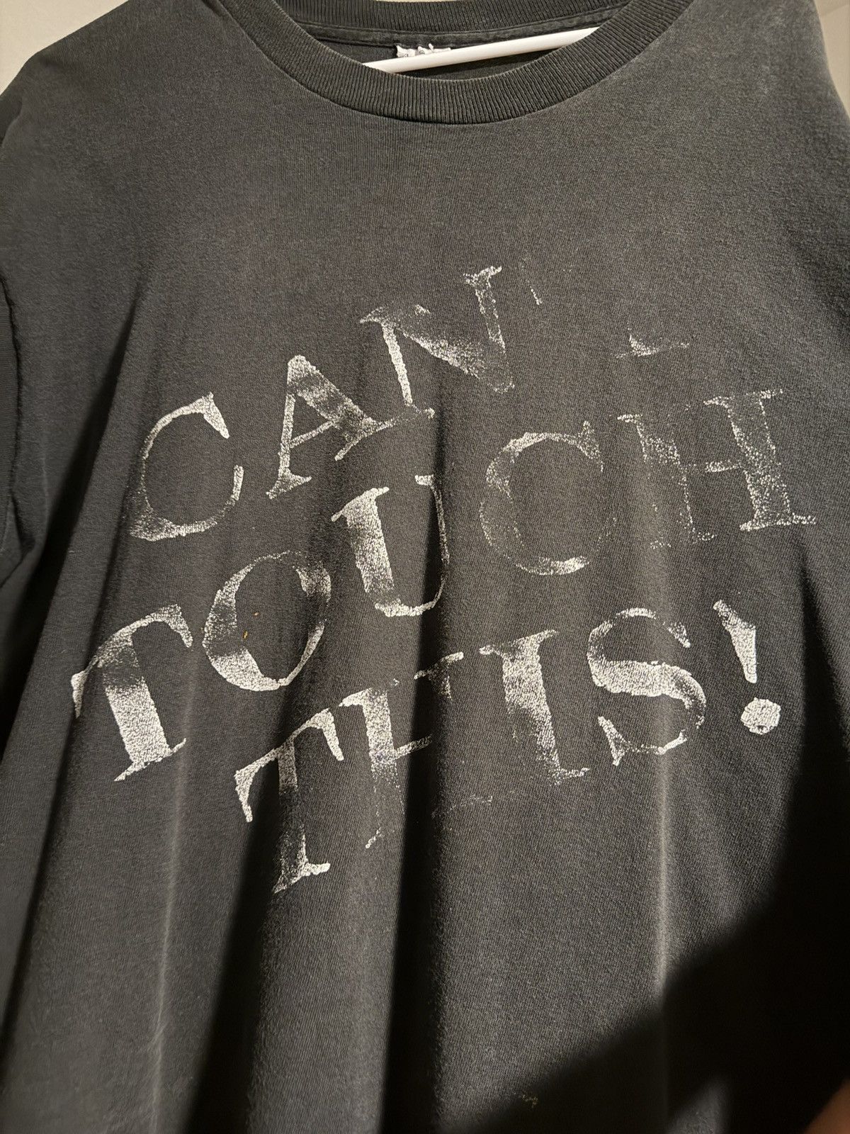 Vintage Vintage 90s Can't Touch This Shirt Faded Quote Humor Tee Size US XL / EU 56 / 4 - 3 Thumbnail