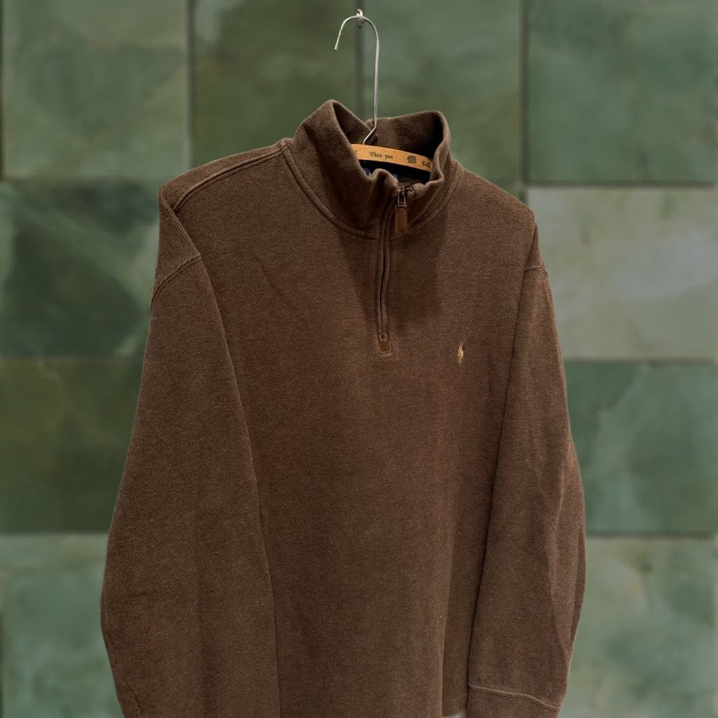 Polo Ralph Lauren Polo Ralph Lauren Sweatshirt Zip Brown Cotton Men L Size Large Pullover Closure Zip Size US L / EU 52-54 / 3 - 1 Thumbnail