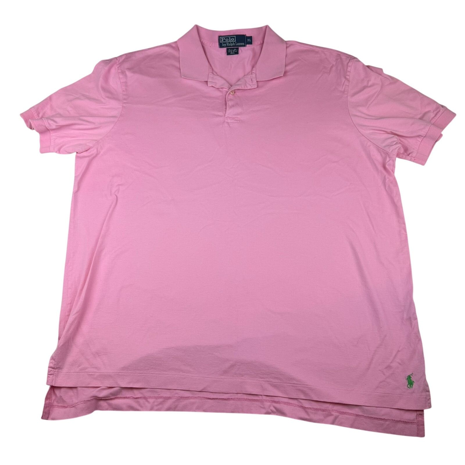 Polo Ralph Lauren Polo Ralph Lauren Pink Pima Cotton Polo Shirt XL Size US XL / EU 56 / 4 - 1 Thumbnail