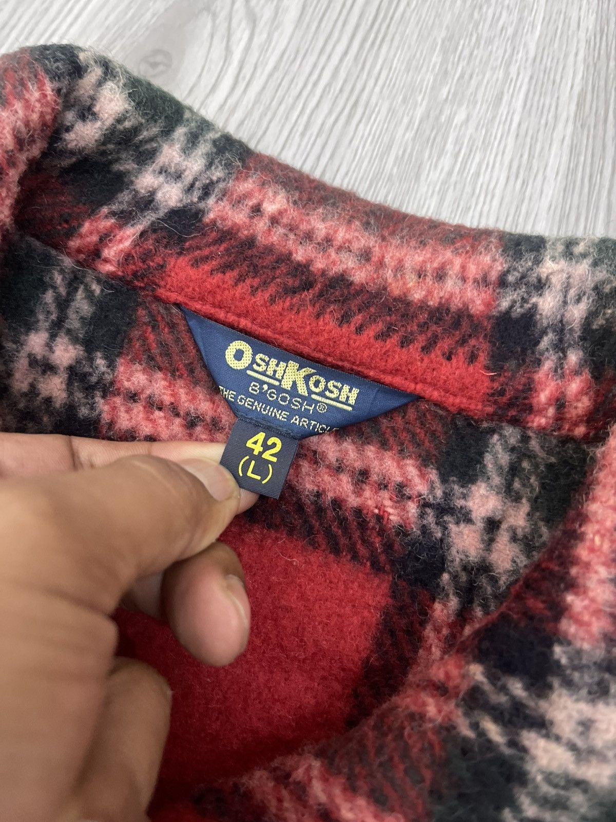 Oshkosh Vintage Buffalo plaid OshKosh B’GOSH wool flannel Jacket Size US L / EU 52-54 / 3 - 8 Thumbnail