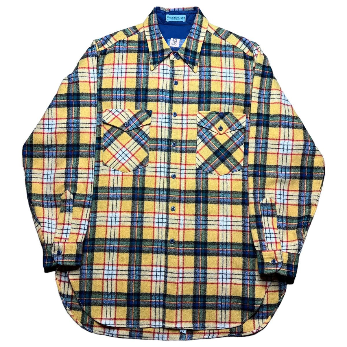 Pendleton × Vintage Vintage Pendleton Plaid Yellow Wool Board Button Up Shirt Size US L / EU 52-54 / 3 - 1 Thumbnail