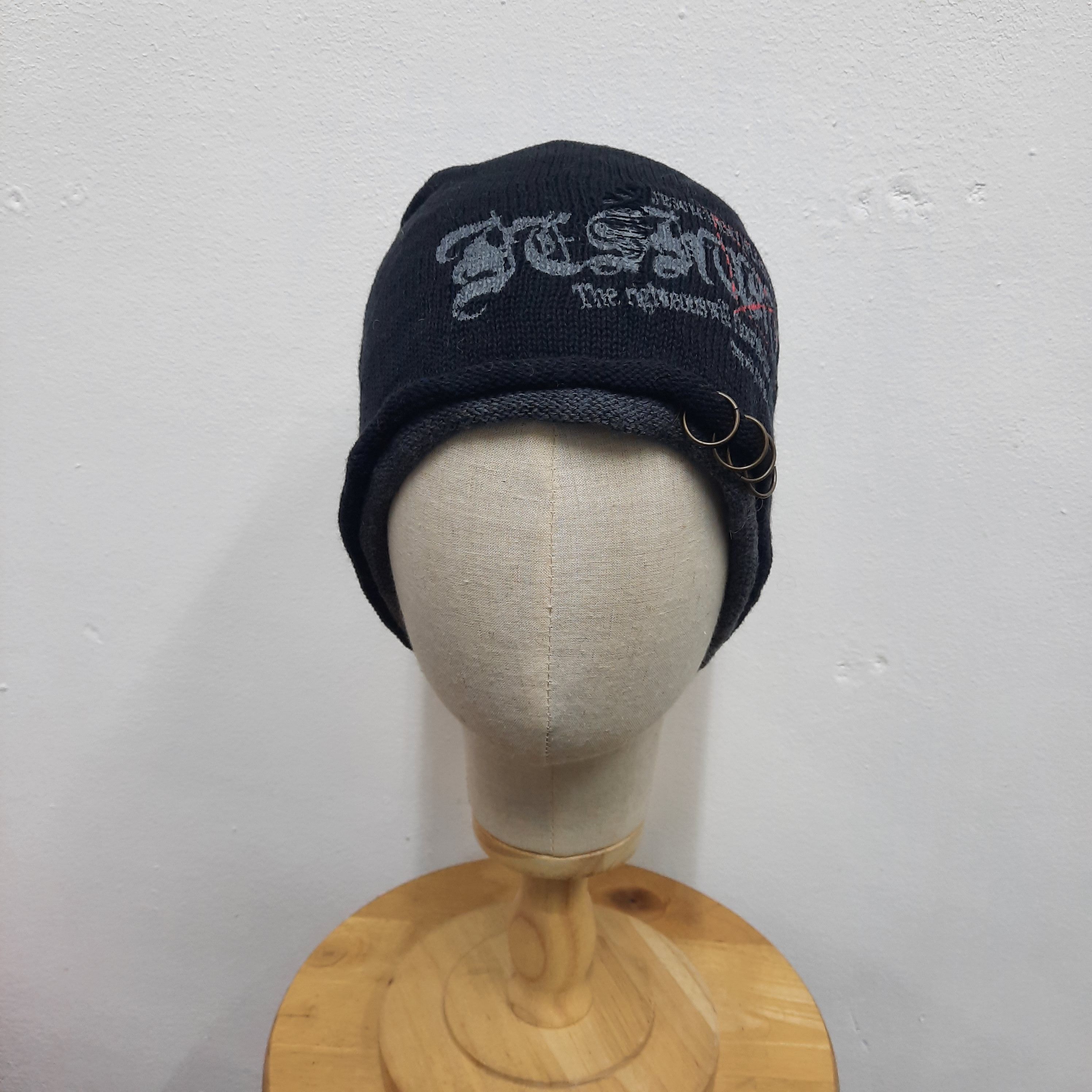 If Six Was Nine ☠️ Japanese brand distressed design gothic punk beanie Size ONE SIZE - 2 Thumbnail