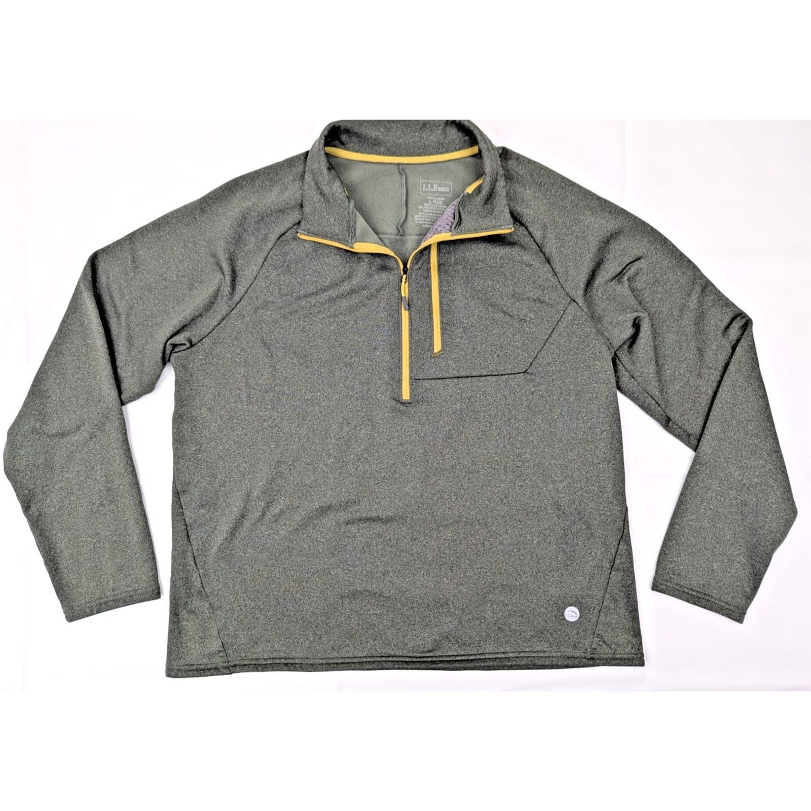 Vintage L.L. Bean Fleece Pullover Sweatshirt 1/4 Zip Men L Green Outdoor Comfort Regular Fit Size US L / EU 52-54 / 3 - 3 Thumbnail