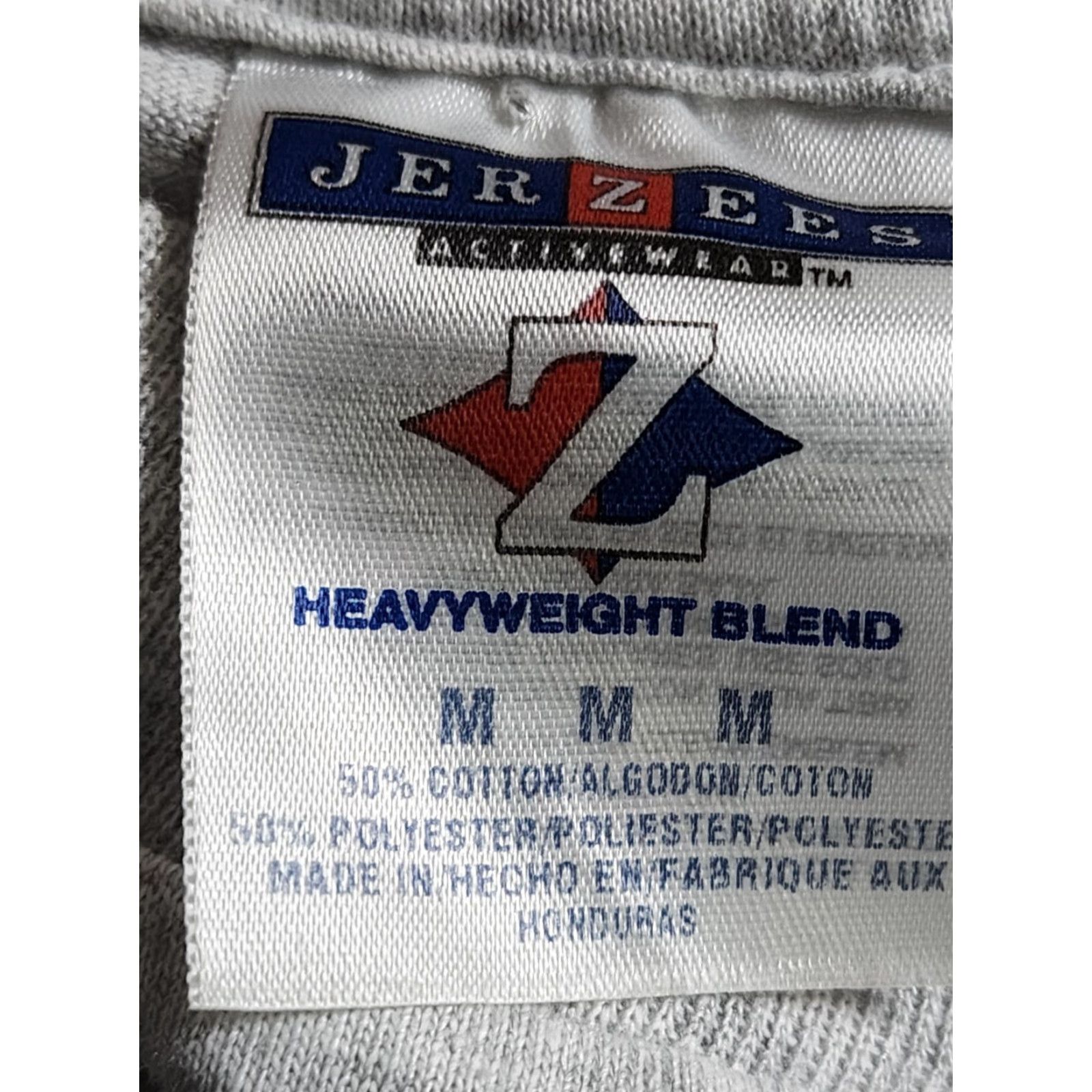 Jerzees VINTAGE JERZEES Cropped T-Shirt Womens M Gray 9/11 Distressed Size M / US 6-8 / IT 42-44 - 6 Thumbnail