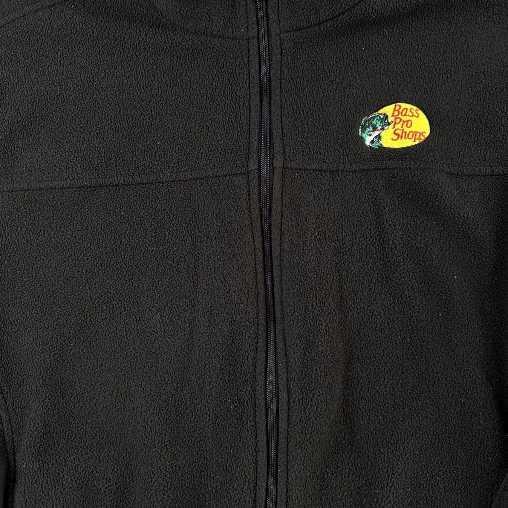 Bass Pro Shops Bass Pro Shops Jacket Mens L Black Fleece Full Zip Outdoor Hiking Casual Threads Size US L / EU 52-54 / 3 - 2 Thumbnail
