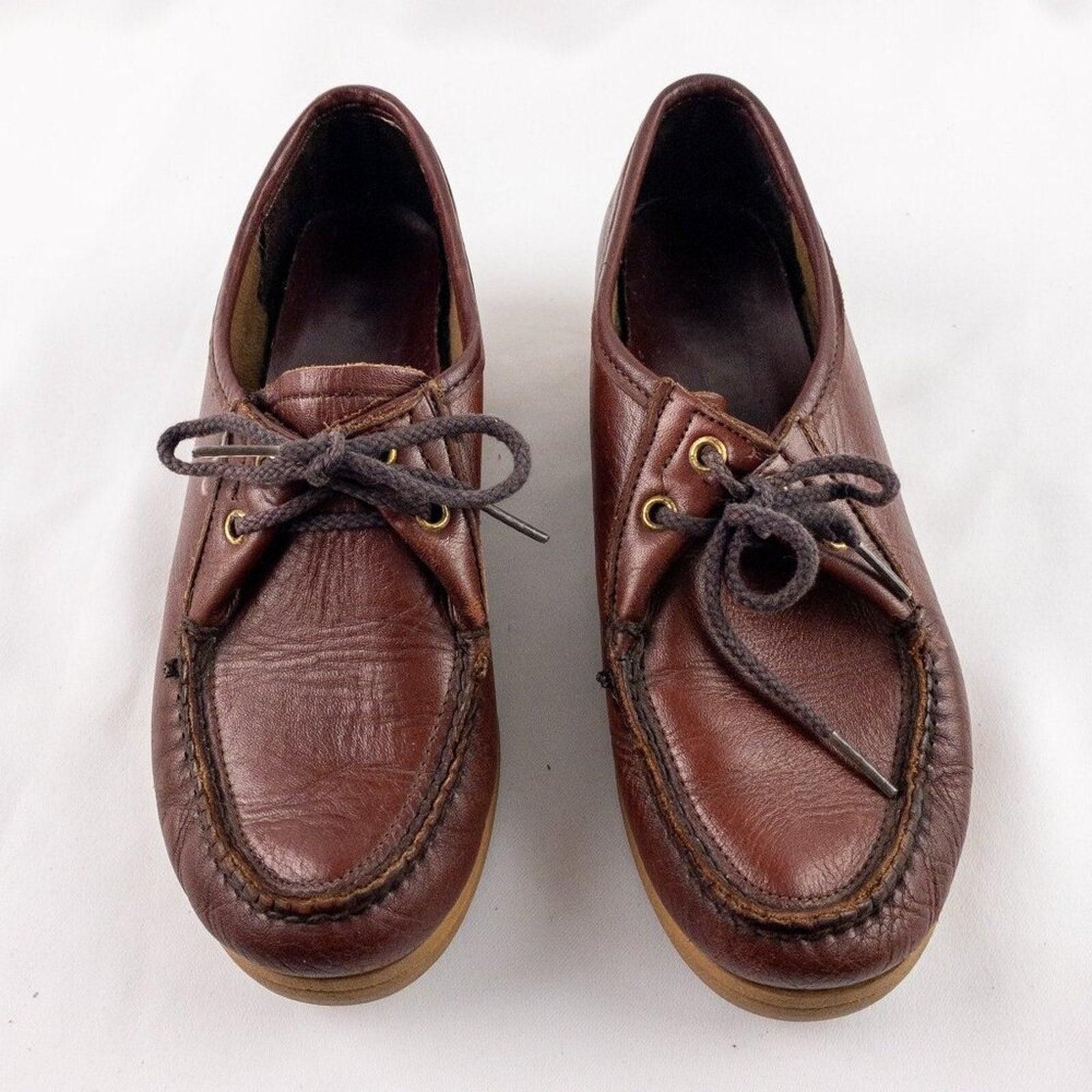 DUKE + DEXTER Dexter Vintage Brown Handmade Leather Shoes Womens 7.5 Size US 7.5 / IT 37.5 - 1 Thumbnail