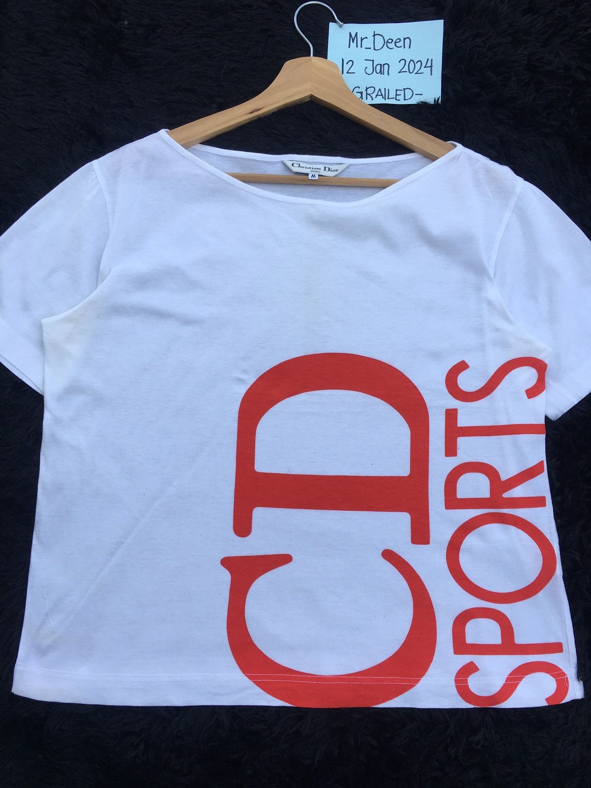 Christian Dior Monsieur Rare Vintage Christian Dior Sports Spellout Tshirt Size S / US 4 / IT 40 - 5 Thumbnail