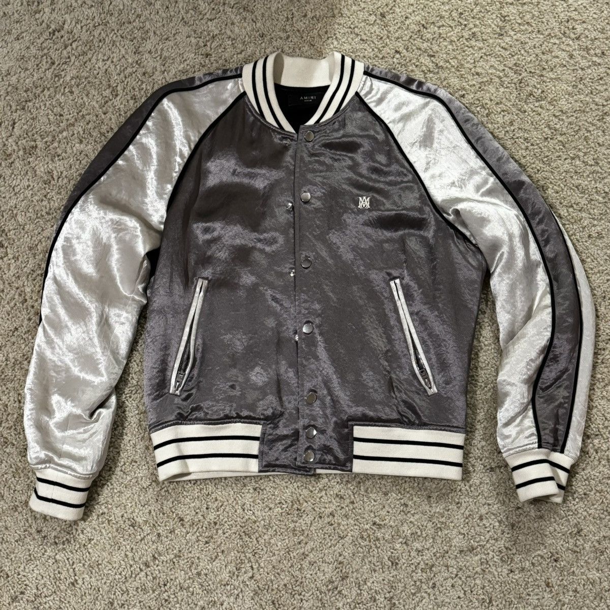 image of Amiri Souvenir Jacket In Brown/beige, Men's (Size Medium)