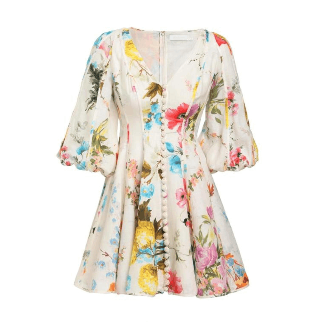 Zimmermann Halcyon Panelled Mini Dress Size S / US 4 / IT 40 - 4 Thumbnail