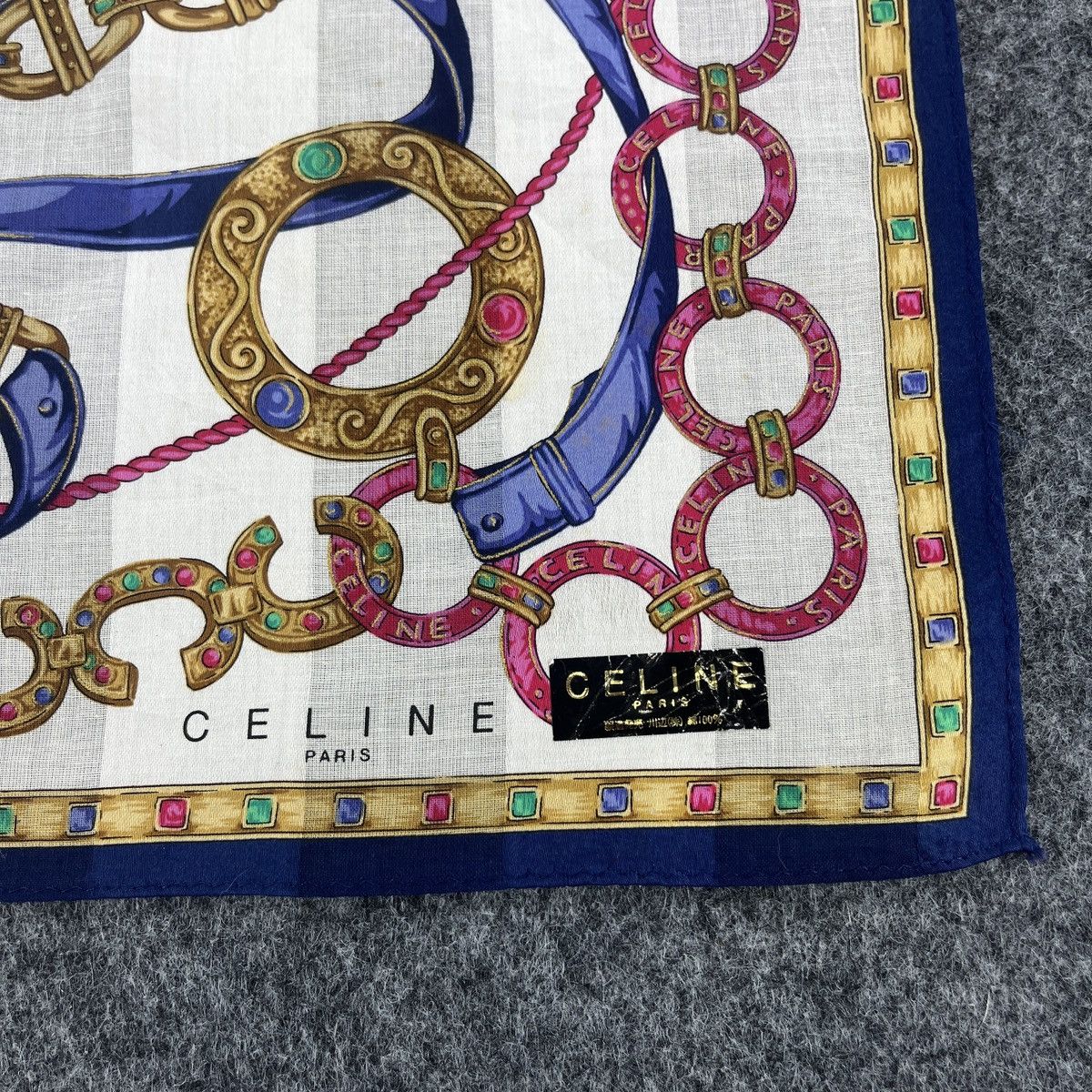 Celine Celine Handkerchief / Bandana / Neckerchief / Headscarf B072 Size ONE SIZE - 3 Thumbnail