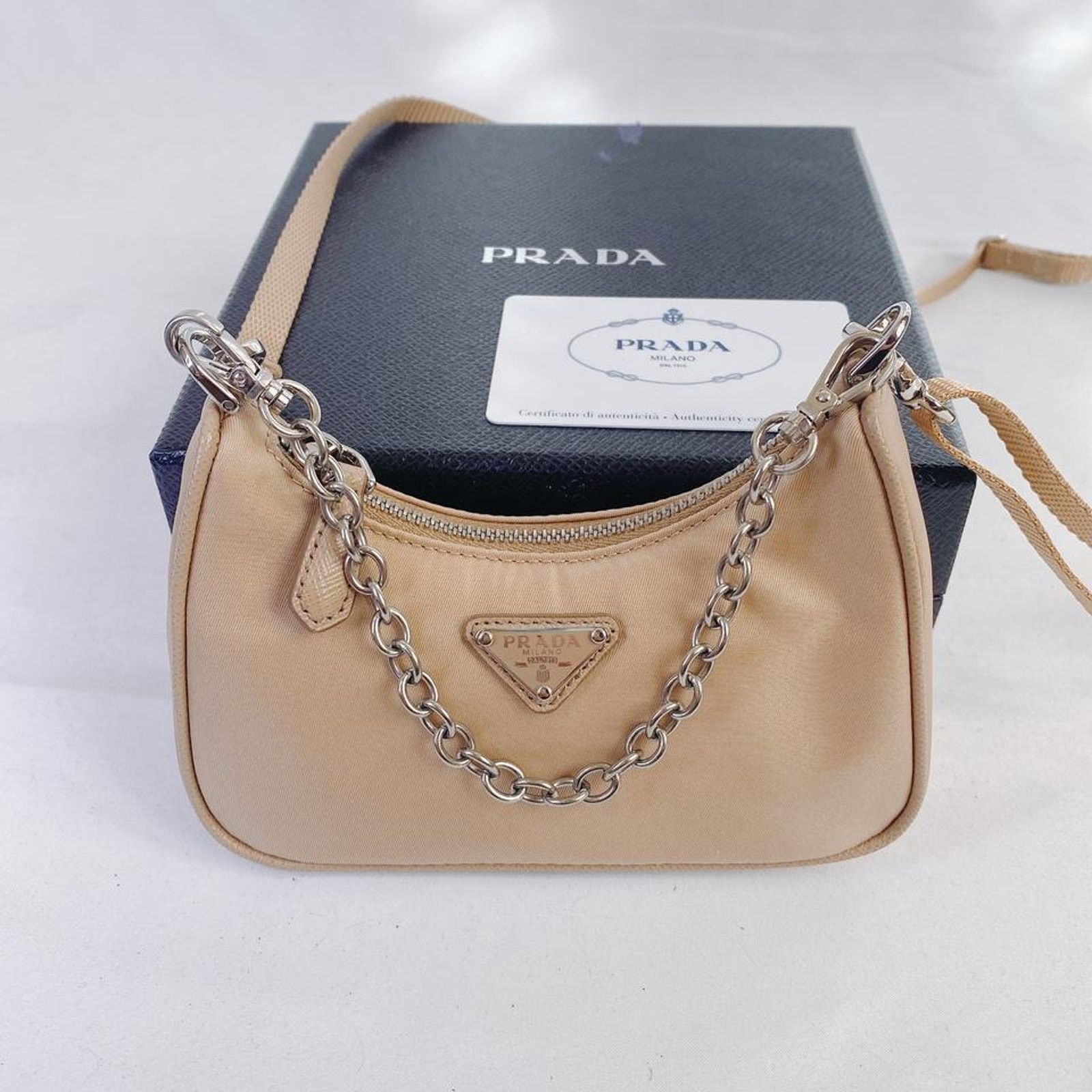 Prada PRADA logo appliqued re-edition nylon mini bag Size ONE SIZE - 6 Thumbnail