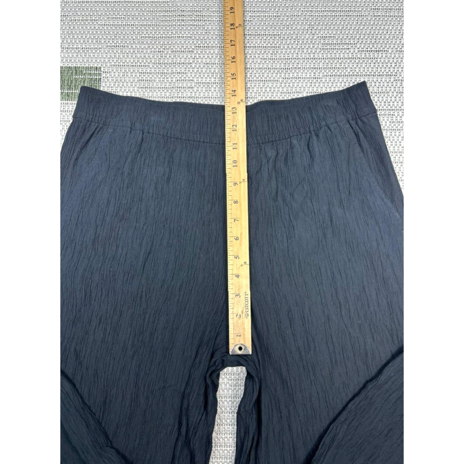Madewell VINTAGE Madewell Pants Womens PL Black Cropped Crepe Straight Leg High Rise Cropped Occasion Casual Womens Size 36" / US 14 / IT 50 - 4 Thumbnail