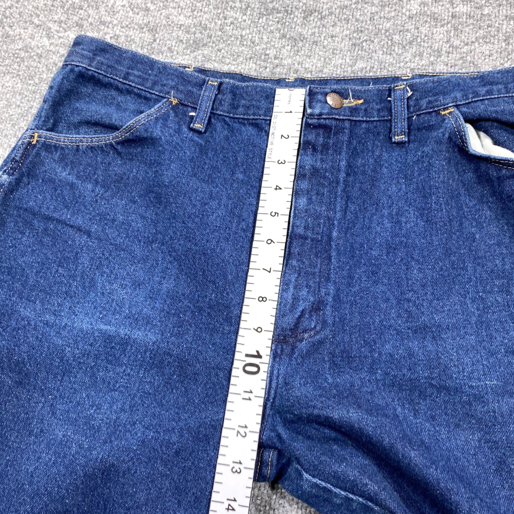 Denime VINTAGE Rustler Jeans Denim Zip Button 36x32 Blue Bootcut Workwear Mens Western 90s Style Indigogo? Size US 36 / EU 52 - 6 Thumbnail