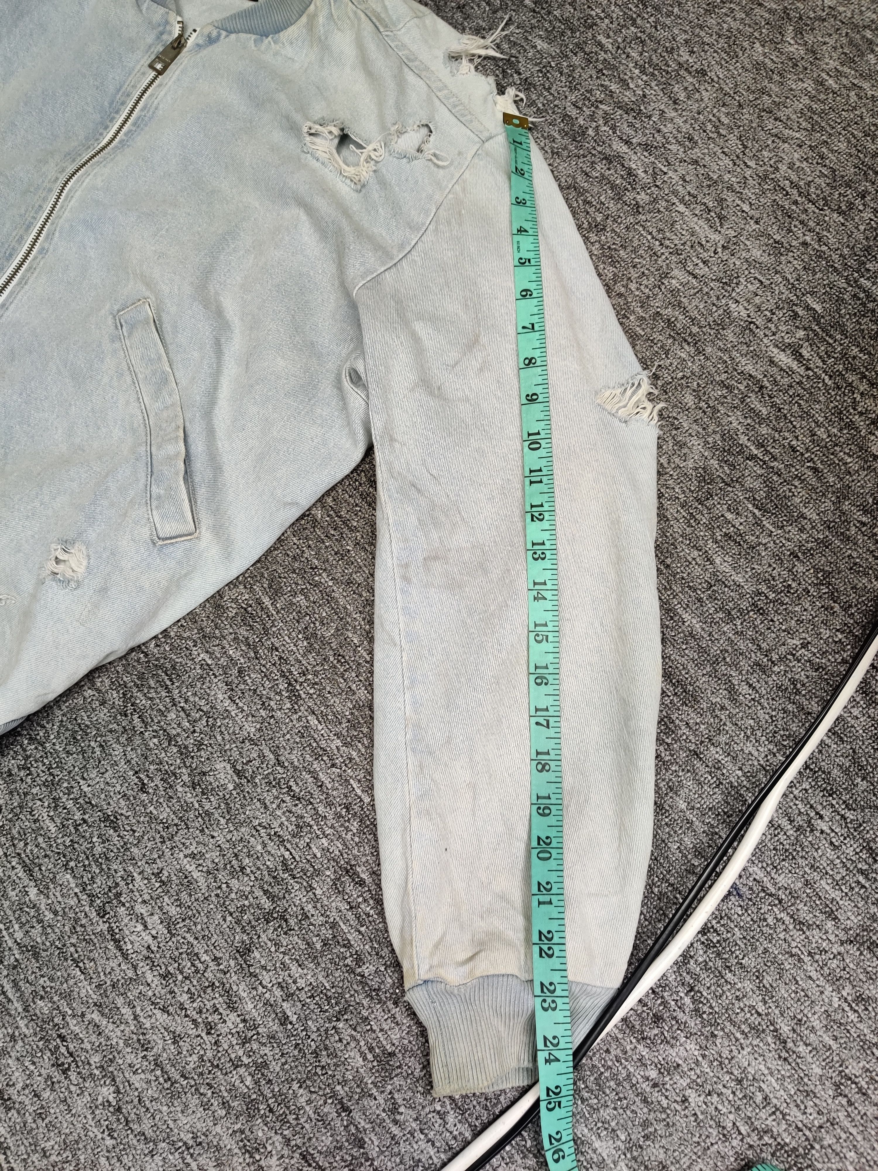Zara Thrashed Zara Man Distressed Denim Jacket Size US M / EU 48-50 / 2 - 20 Thumbnail