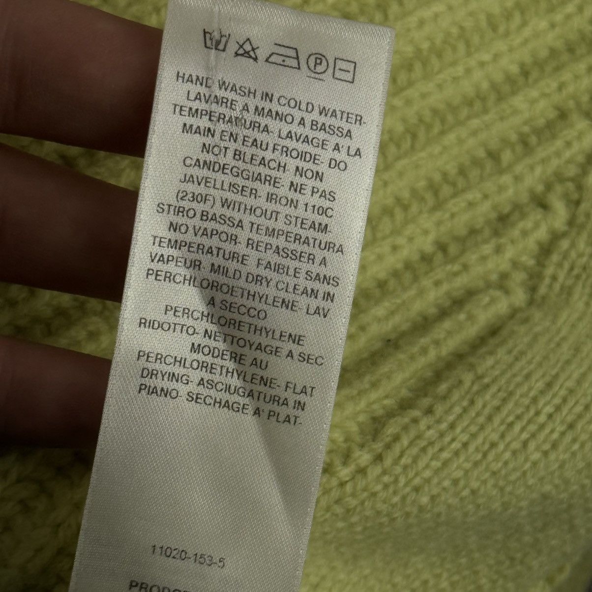 Rick Owens Rick Owens Sisyphus SS18 Lime Green Heavy Rib Sweater Size L / US 10 / IT 46 - 12 Thumbnail