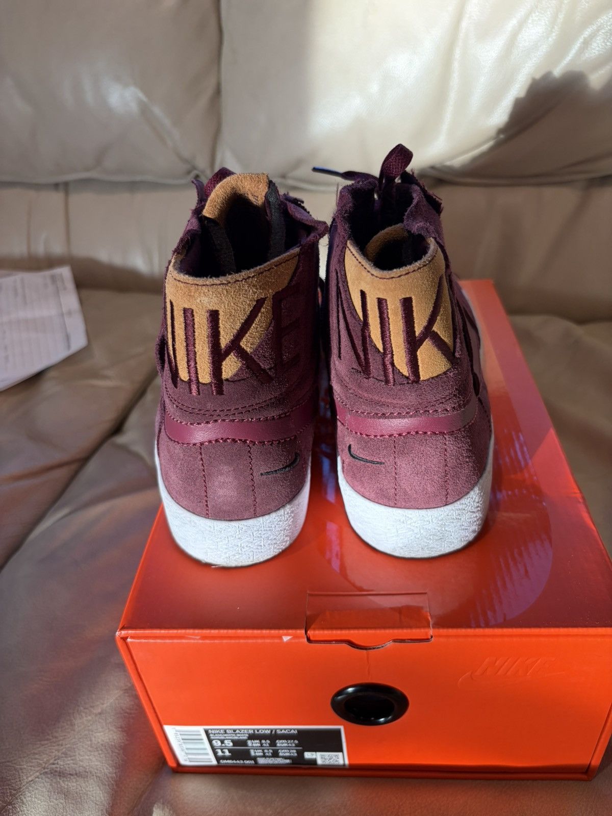 Nike Nike blazer high "Night Maroon" Size US 9.5 / EU 42-43 - 2 Thumbnail