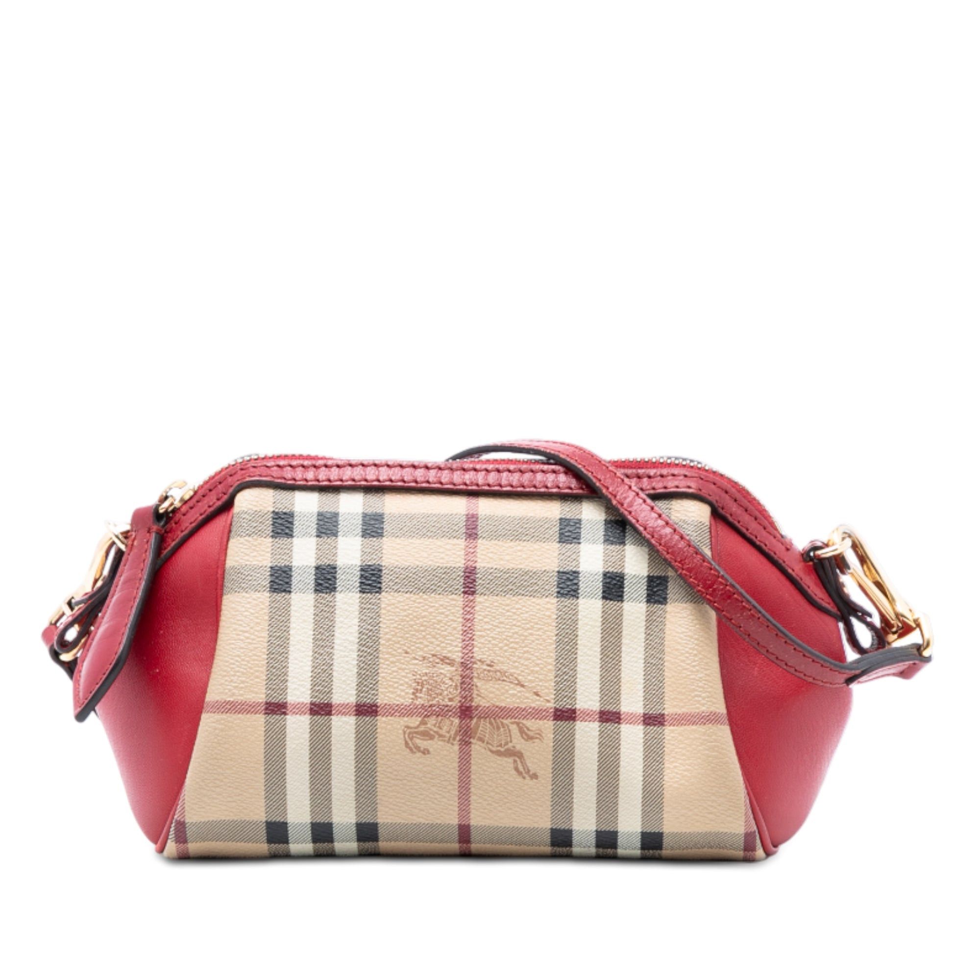 Burberry Mini Haymarket Check Coated Canvas Blaze Crossbody Size ONE SIZE - 1 Thumbnail
