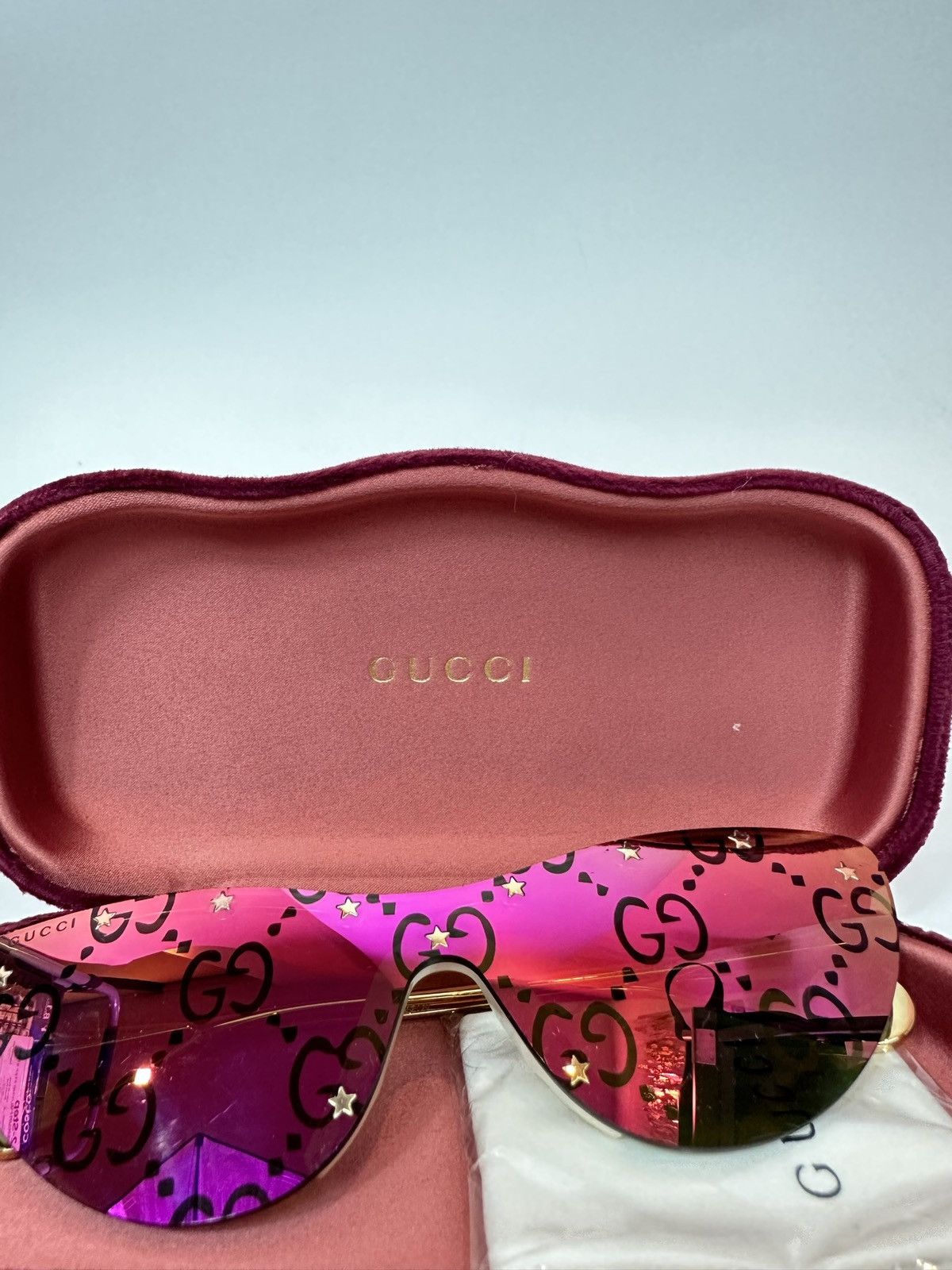 Gucci Gucci Cateye Rimless Sunglasses Size ONE SIZE - 2 Thumbnail