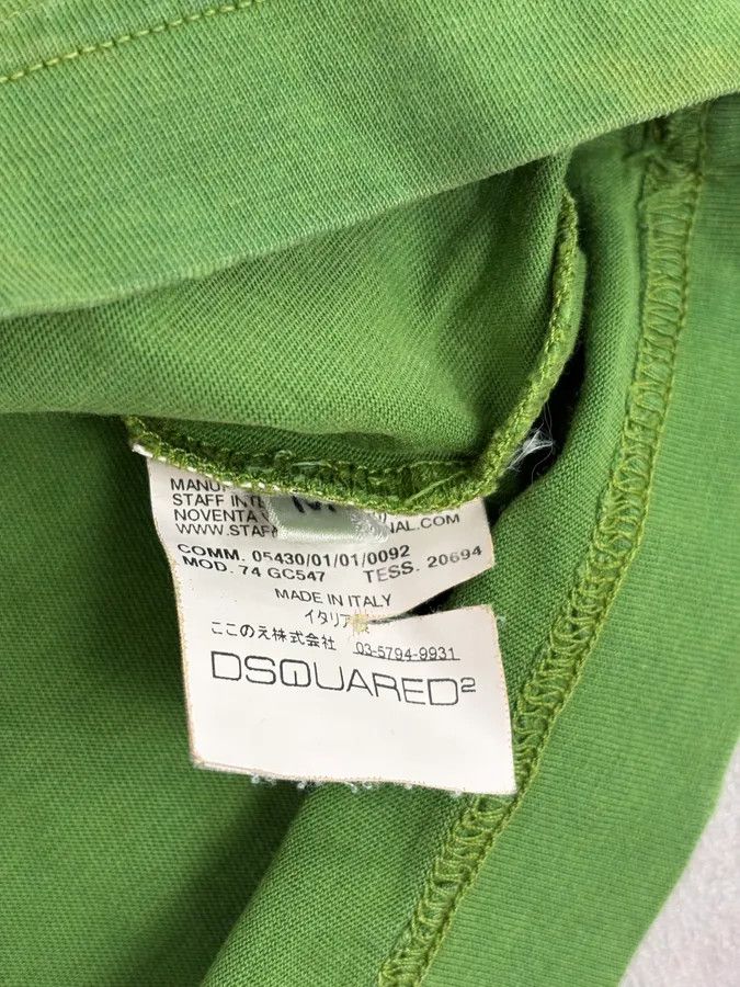 Dsquared2 AW2009 Dsquared2 Green Miner Gone Crazy Longsleeves T-Shirt Size US M / EU 48-50 / 2 - 9 Thumbnail
