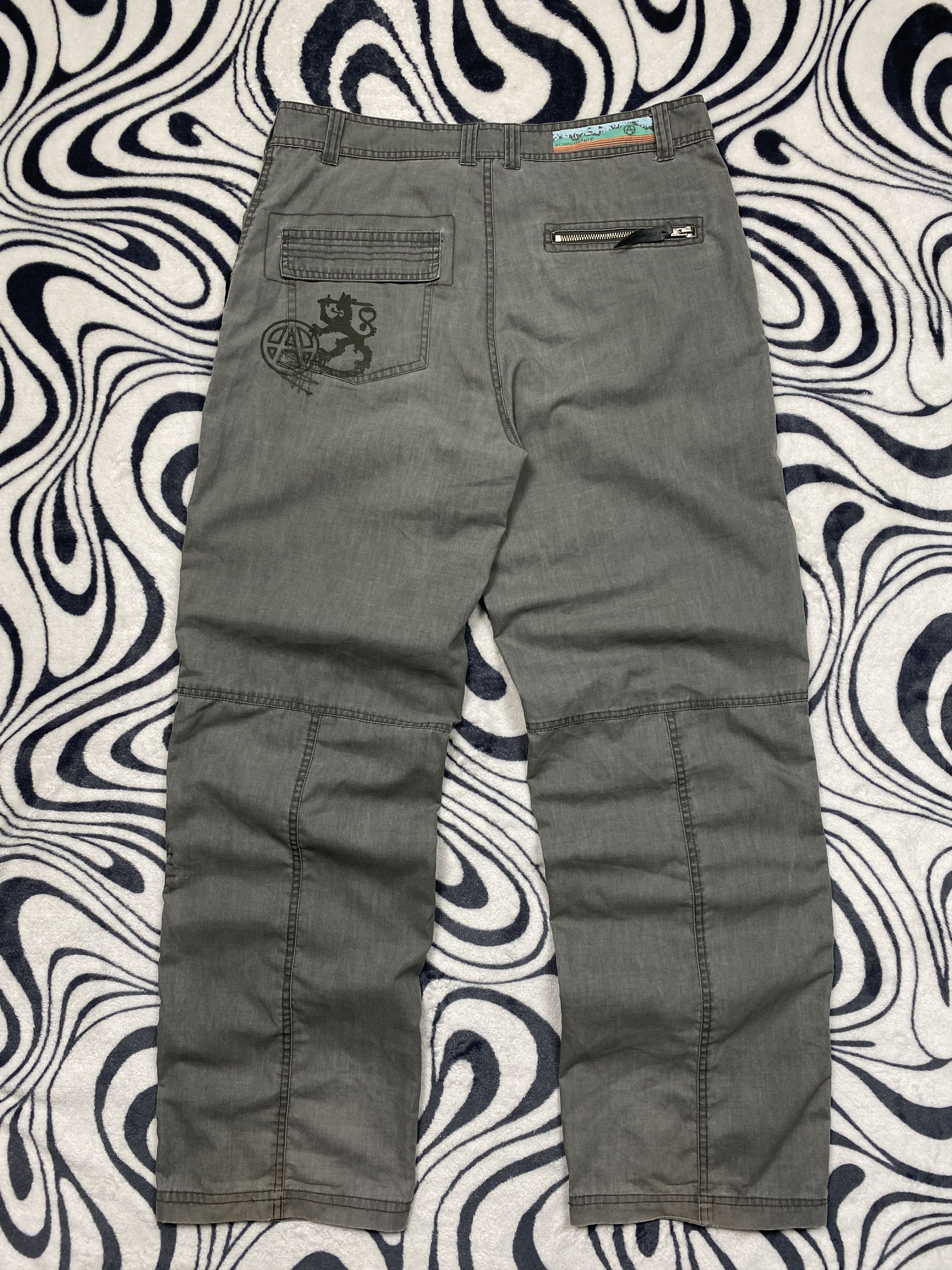 20471120 Acupuncture Vintage Mens Pants Y2K Avant Garde Size US 32 / EU 48 - 6 Thumbnail