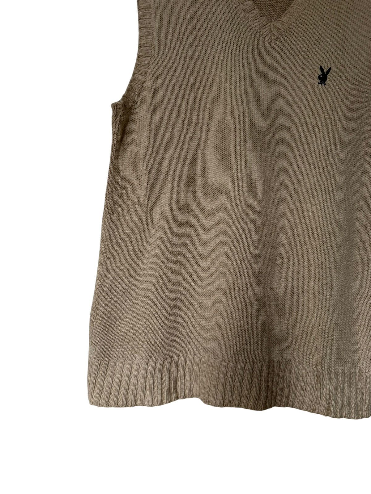 Playboy Vintage Playboy Cream Knitwear Sleveless Vest Size US M / EU 48-50 / 2 - 3 Thumbnail