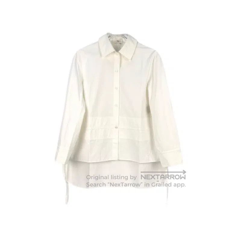 Hermes Hermes White embroidered war horse tie shirt Size XS / US 0-2 / IT 36-38 - 1 Thumbnail
