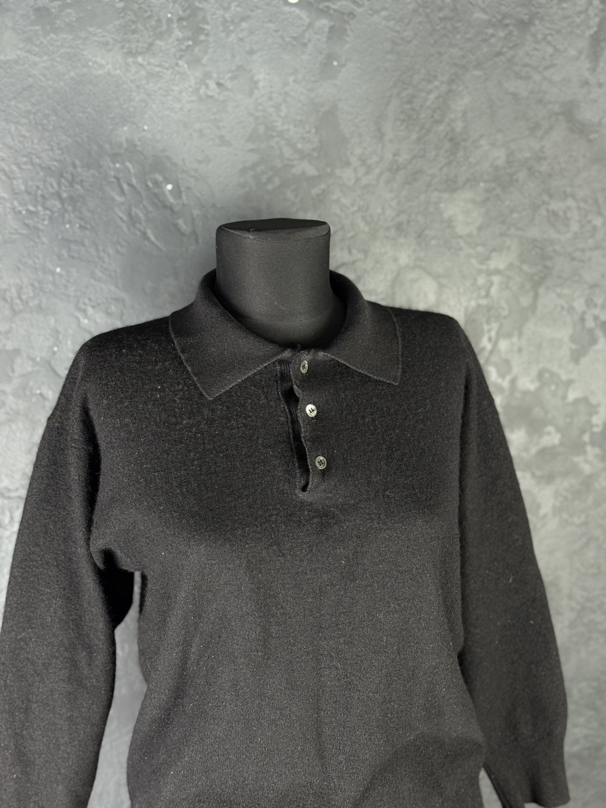 Burberry Burberrys Vintage Black Wool Cashmere Sweater Size M / US 6-8 / IT 42-44 - 2 Thumbnail
