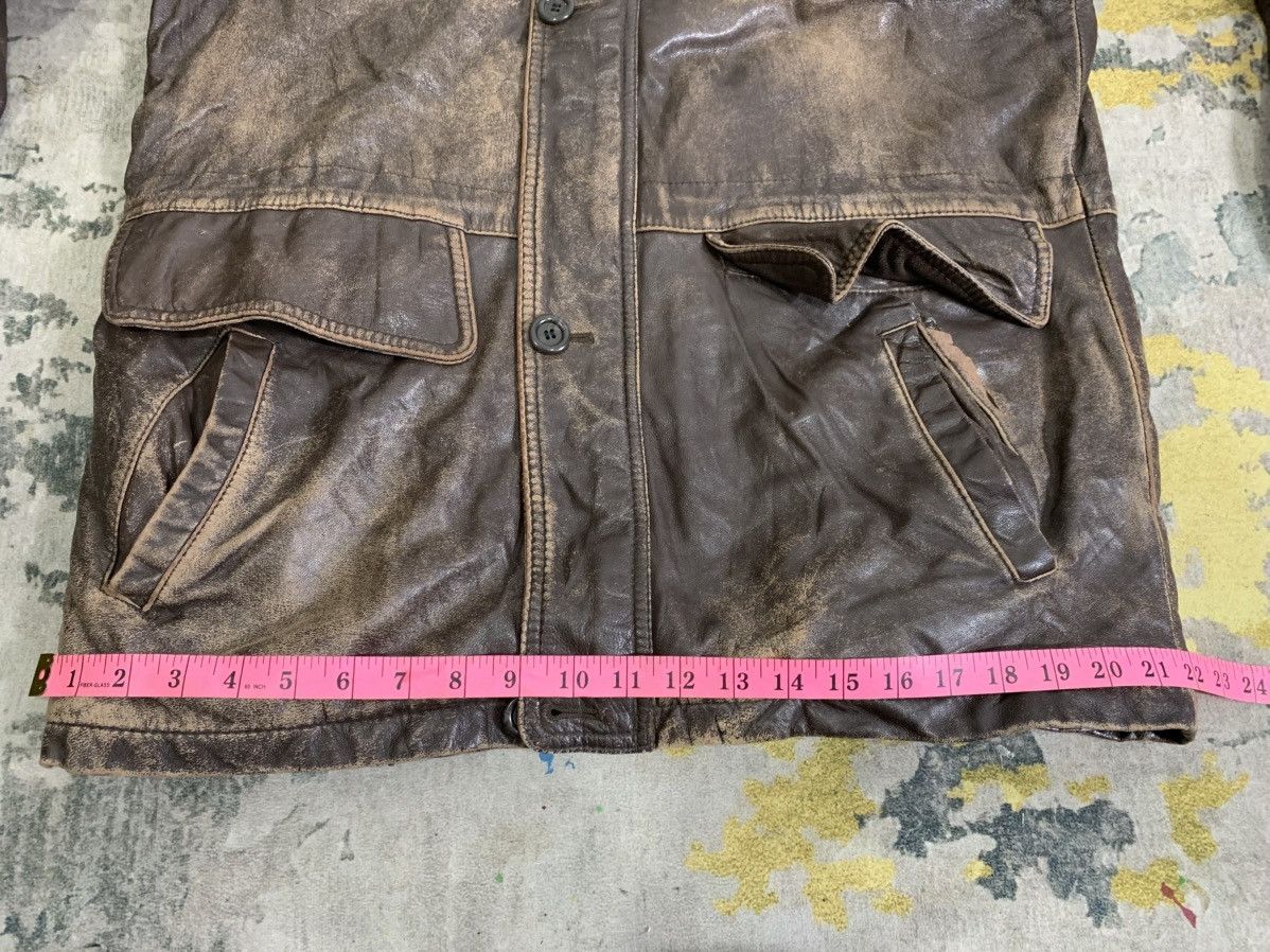 U.S. Polo Assn. Vintage Us Polo Parka leather Jacket Distressed Size US L / EU 52-54 / 3 - 10 Thumbnail