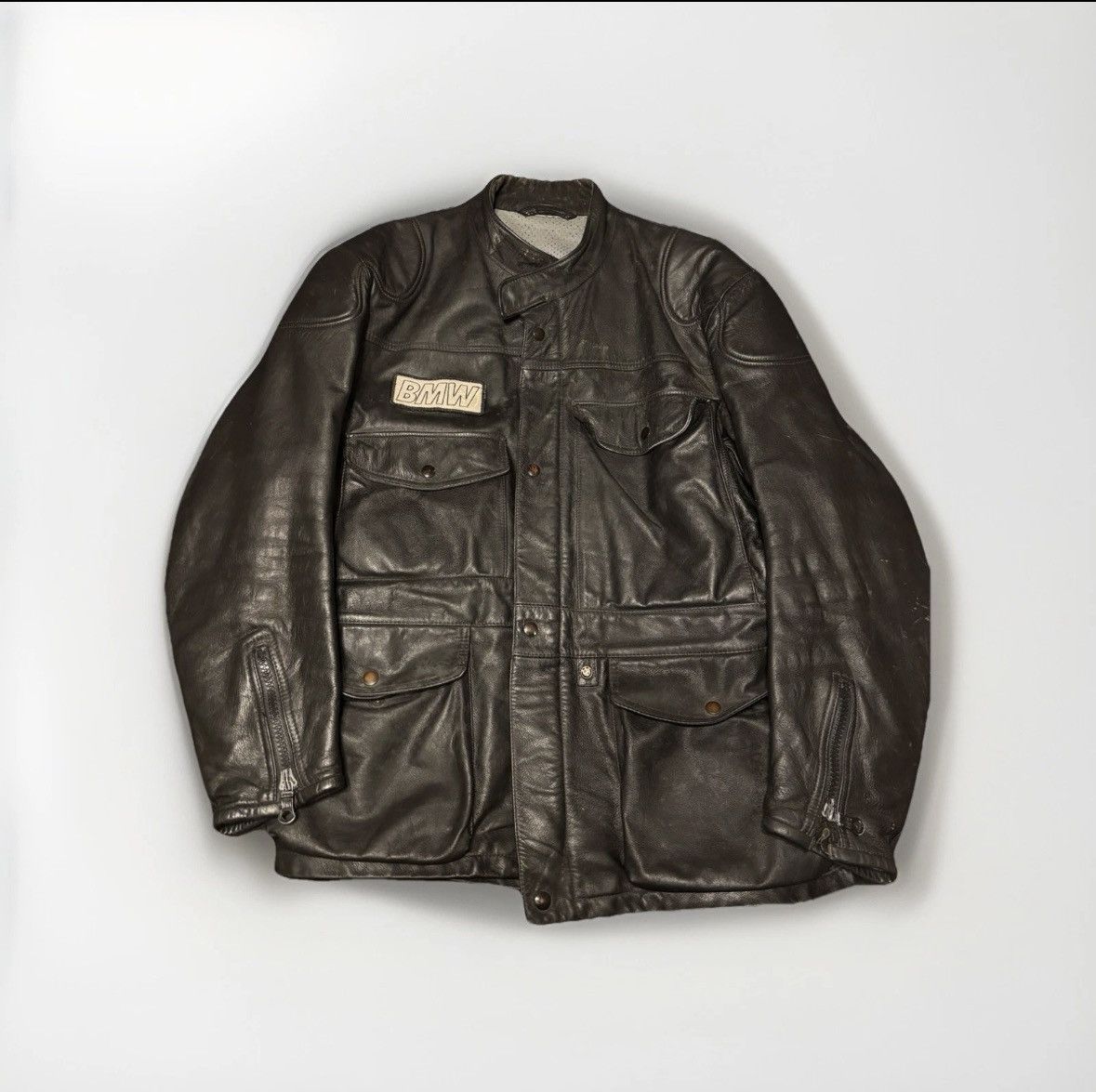 BMW Vintage BMW Motorrad Leather Jacket Dainese XL Size US XL / EU 56 / 4 - 1 Thumbnail